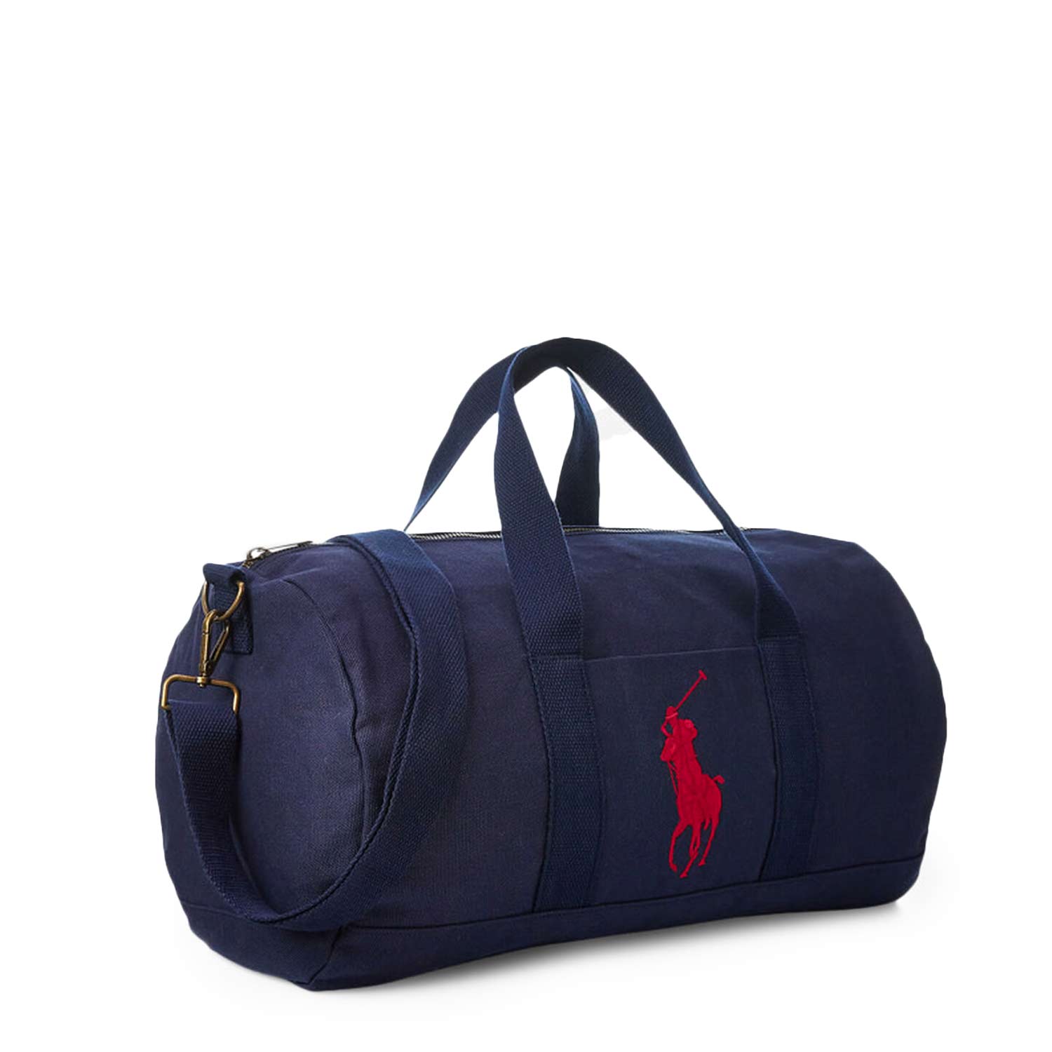Borsone blu navy con Big Pony Ralph Lauren rosso - annameglio.com abbigliamento moda
