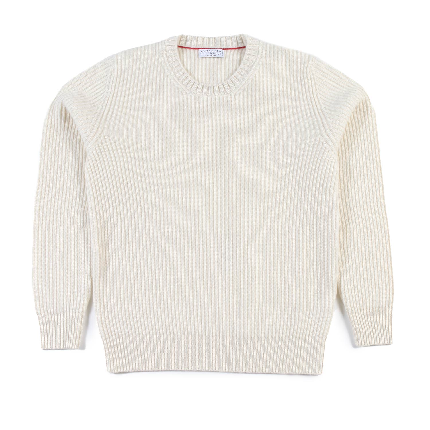 MAGLIONE CACHEMIRE PANNA A COSTE B. CUCINELLI - annameglio.com abbigliamento moda