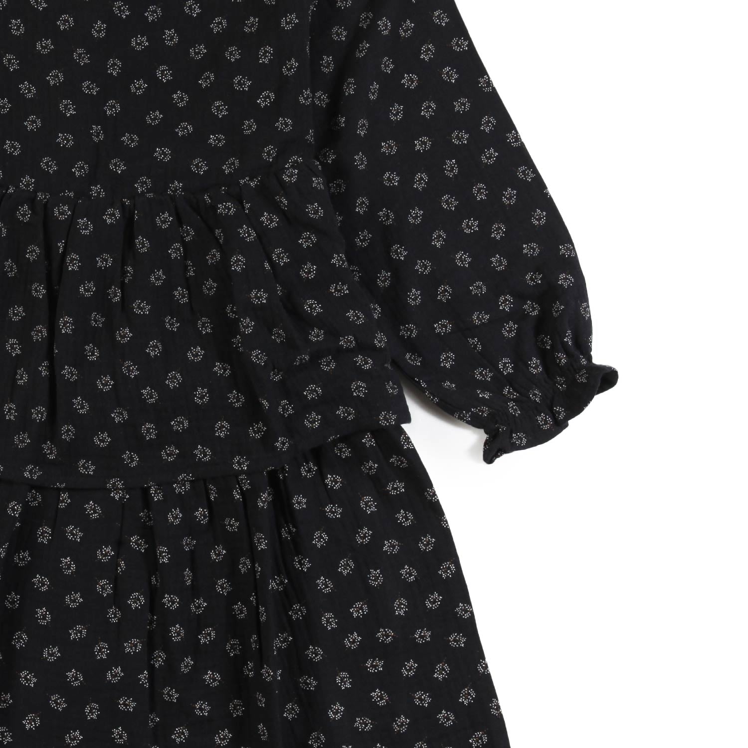 Abito Babe and Tess nero con fiorellini panna - annameglio.com abbigliamento moda