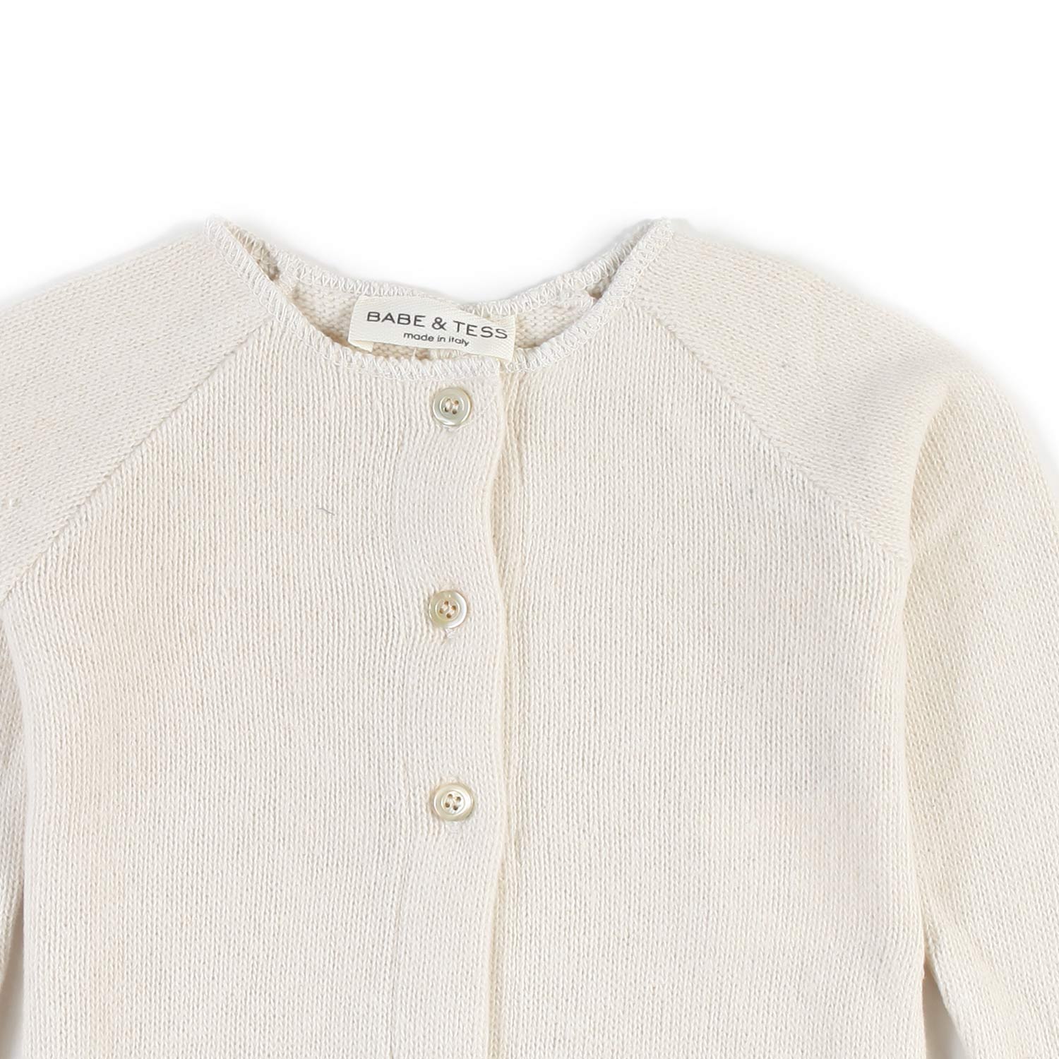 Cardigan tricot Babe e Tess panna Bimbo e Bimba - annameglio.com abbigliamento moda