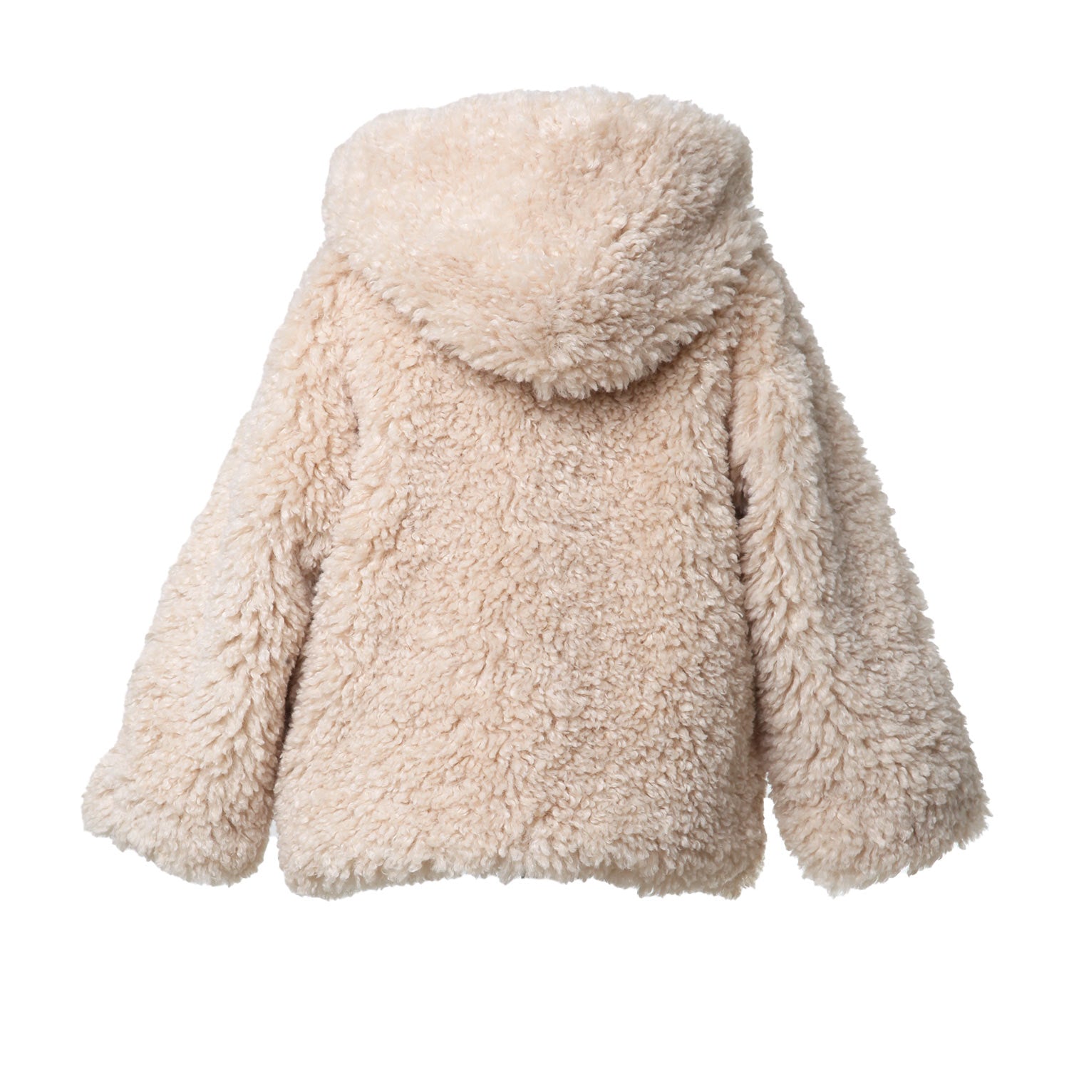Cappotto teddy corto Babe and Tess panna e rosa - annameglio.com abbigliamento moda