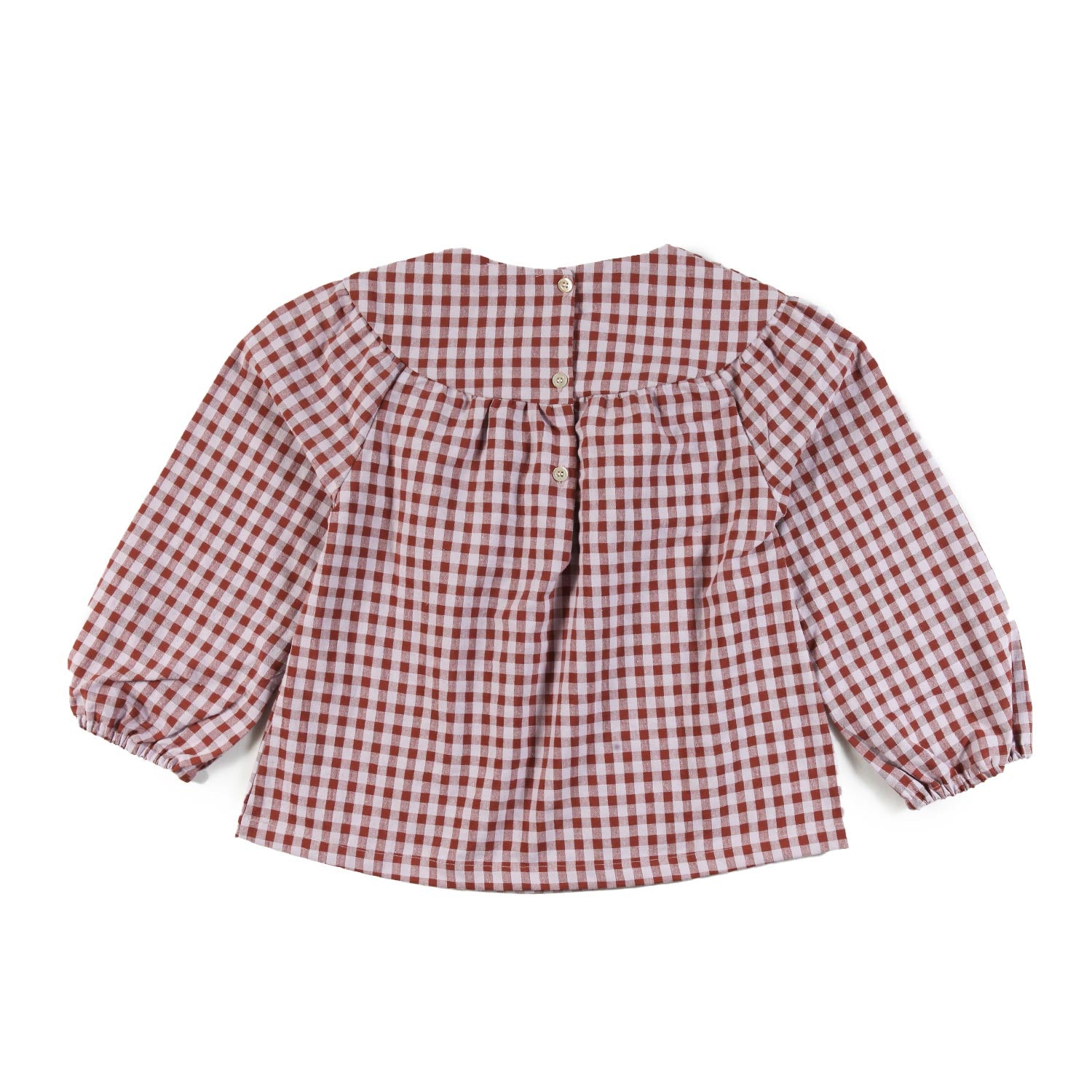 Blusa vichy rosa e mattone Bimba e Bambina - annameglio.com abbigliamento moda