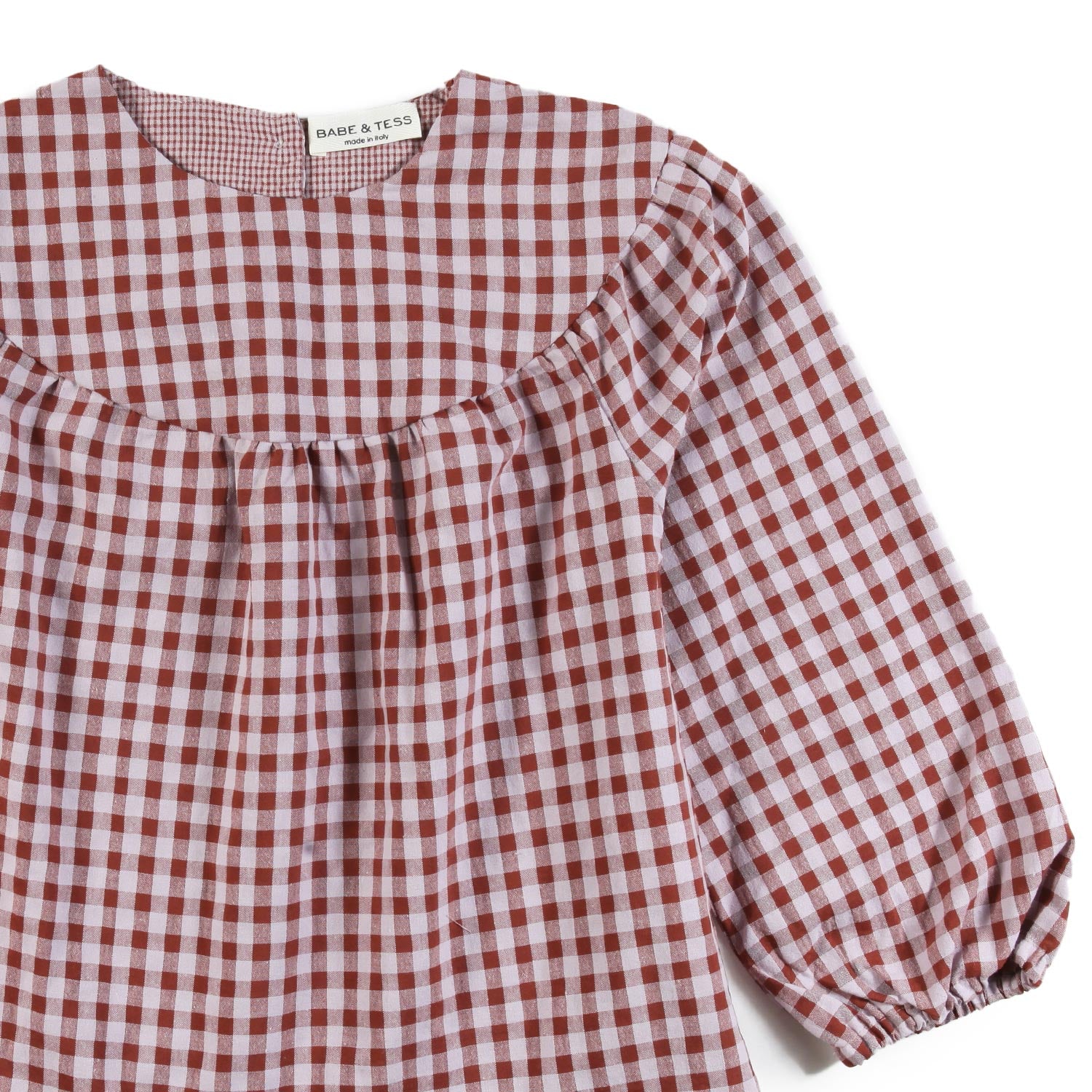 Blusa vichy rosa e mattone Bimba e Bambina - annameglio.com abbigliamento moda