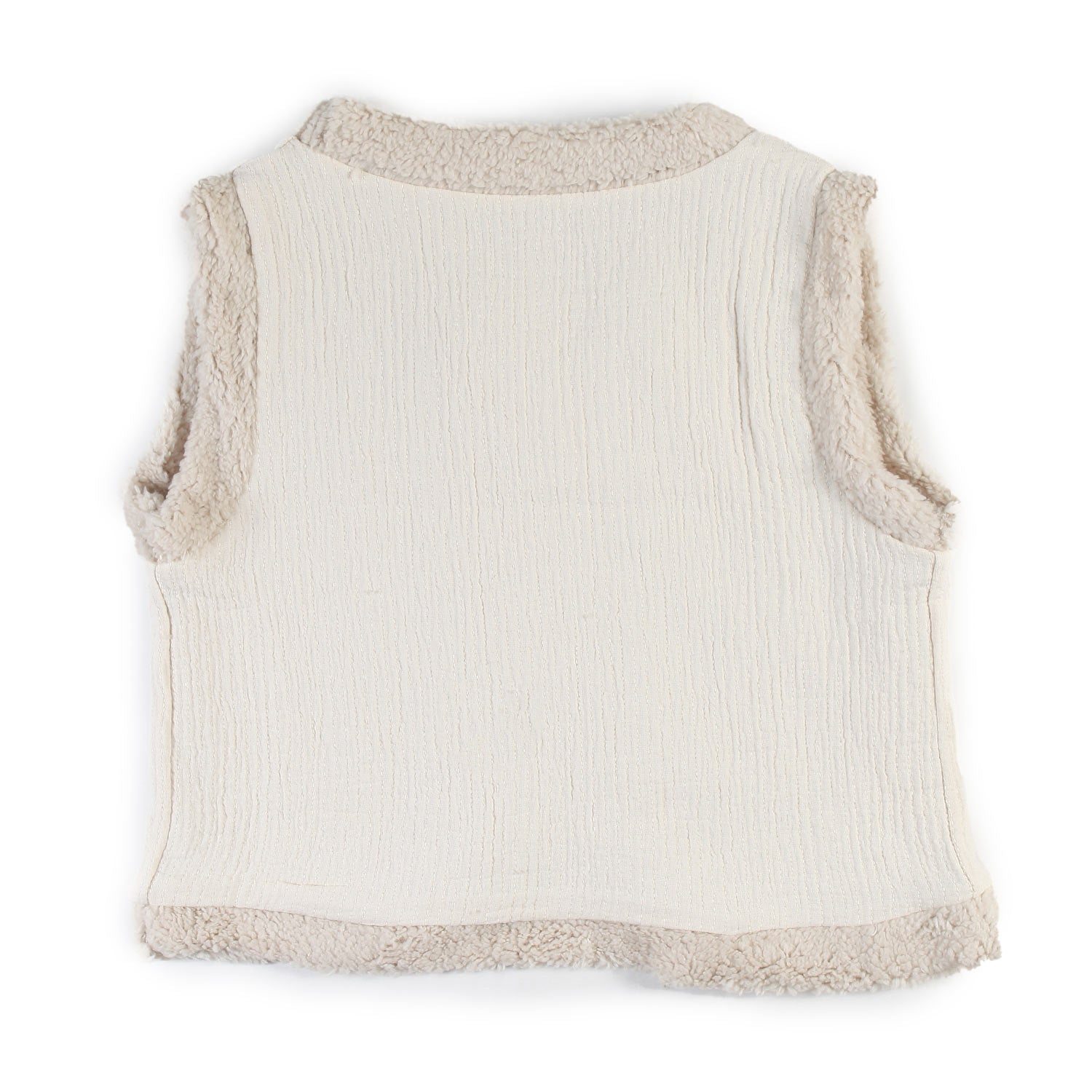 Gilet Babe and Tess ecru con fiori arancio Bambina - annameglio.com abbigliamento moda