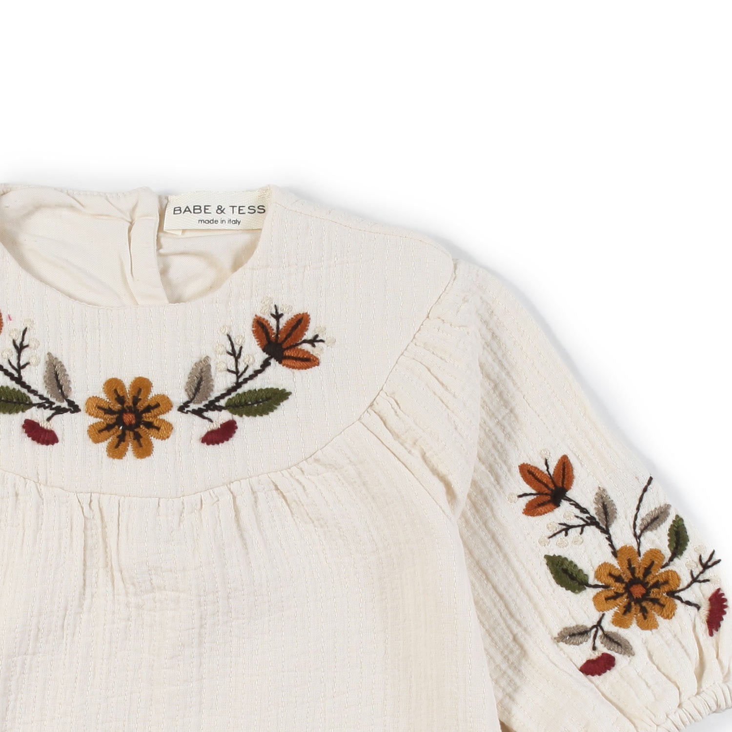 Abito mussola Babe and Tess panna Bimba - annameglio.com abbigliamento moda