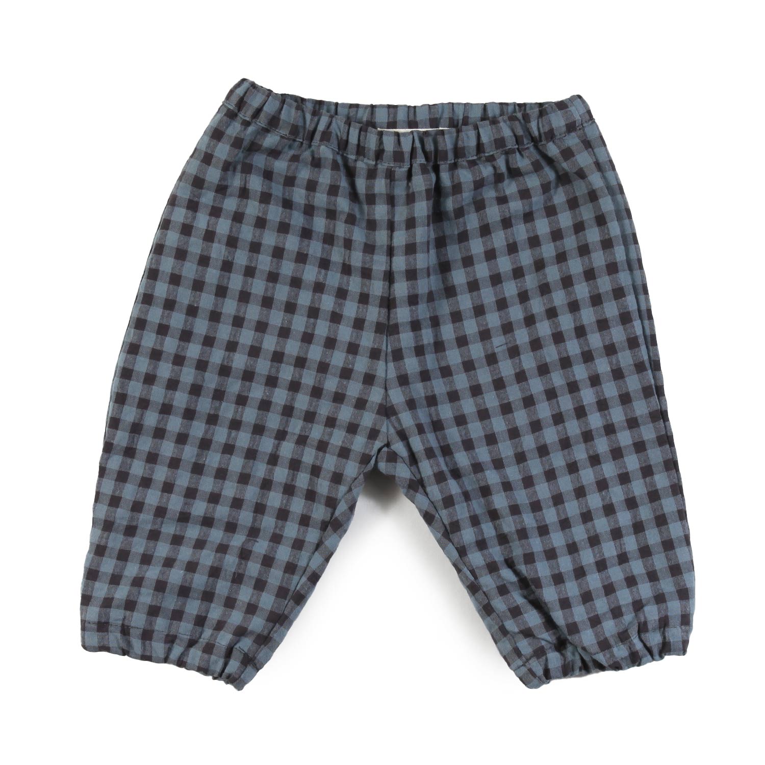 Pantalone vichy Babe and Tess blu polvere Bimbo - annameglio.com abbigliamento moda