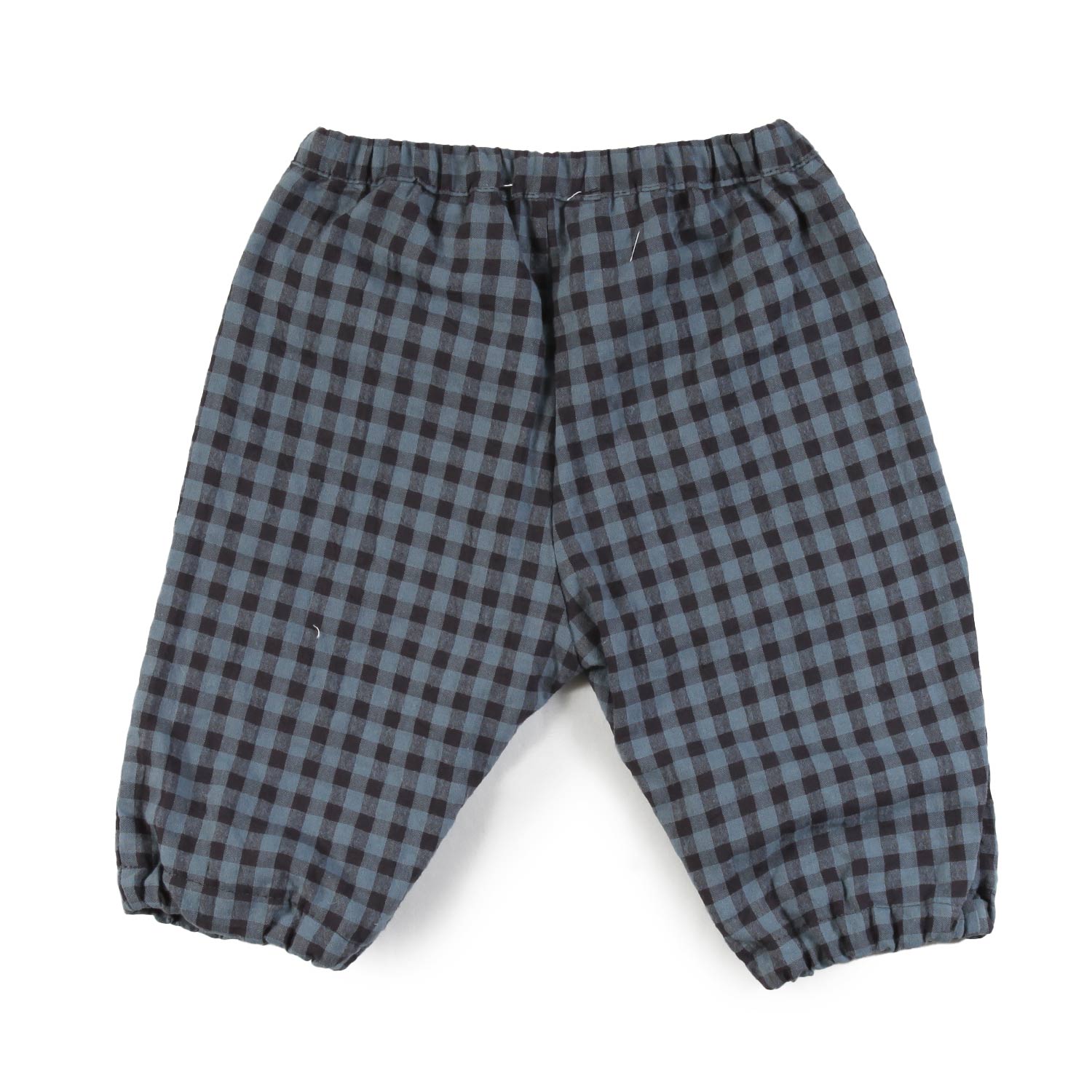 Pantalone vichy Babe and Tess blu polvere Bimbo - annameglio.com abbigliamento moda