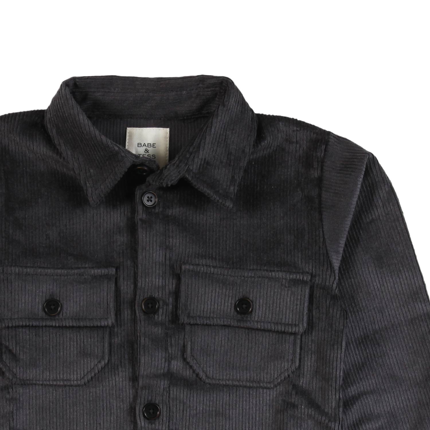 Giacca camicia Babe and Tess antracite Bambino - annameglio.com abbigliamento moda