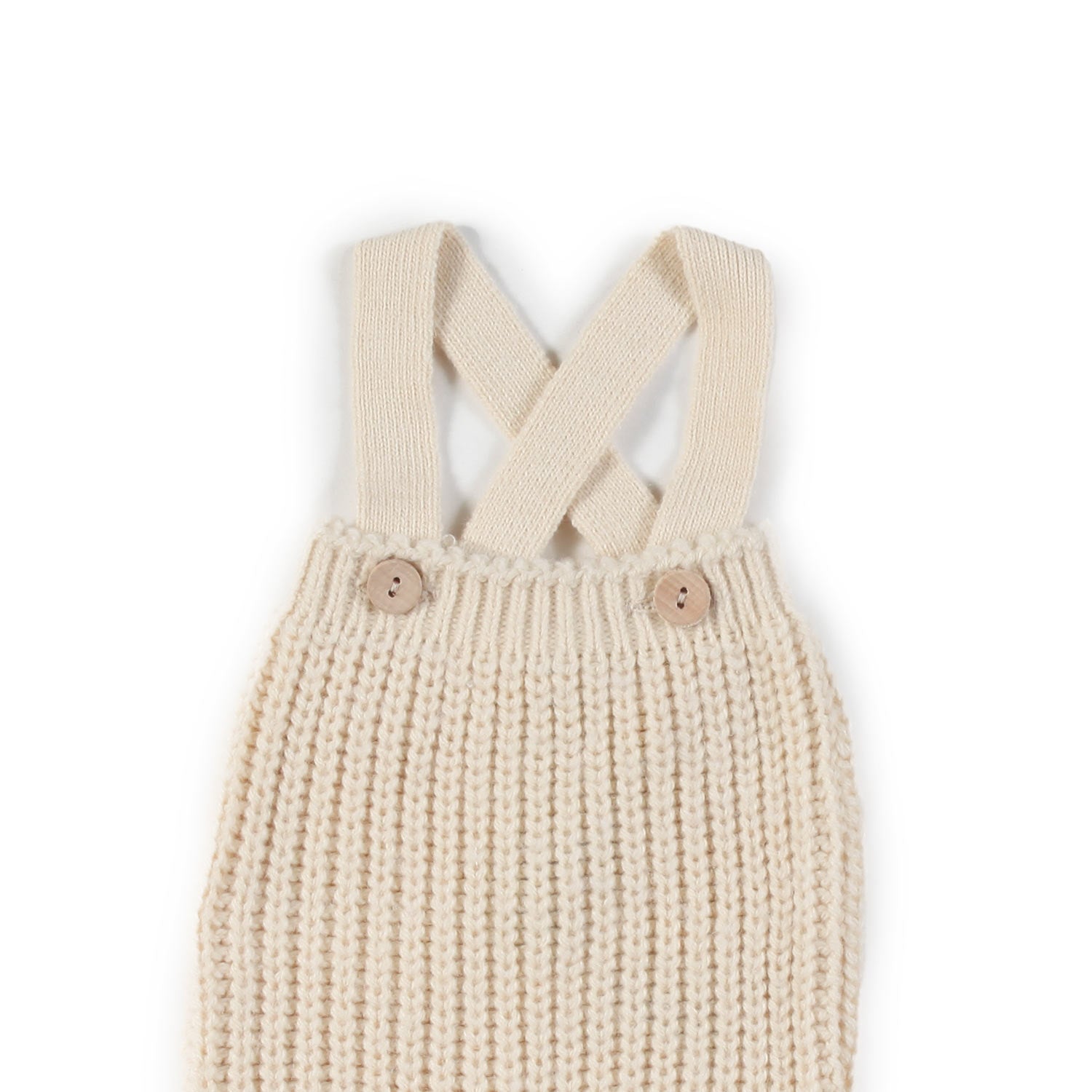 Pagliaccetto salopette Lotte panna ecru Neonata - annameglio.com abbigliamento moda