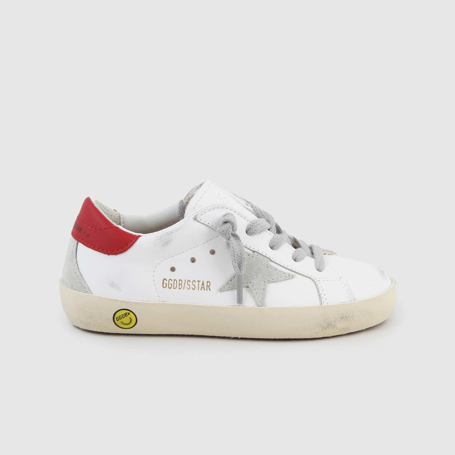 Sneaker Super Star bianca, rossa e grigia bambino - annameglio.com abbigliamento moda