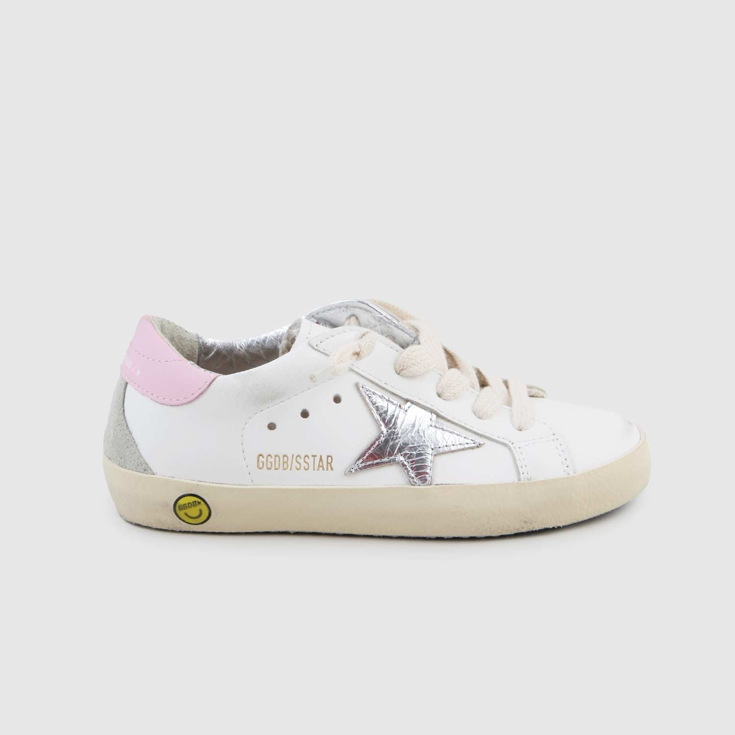 sneaker super star bianca, rosa e beige bambina - annameglio.com abbigliamento moda
