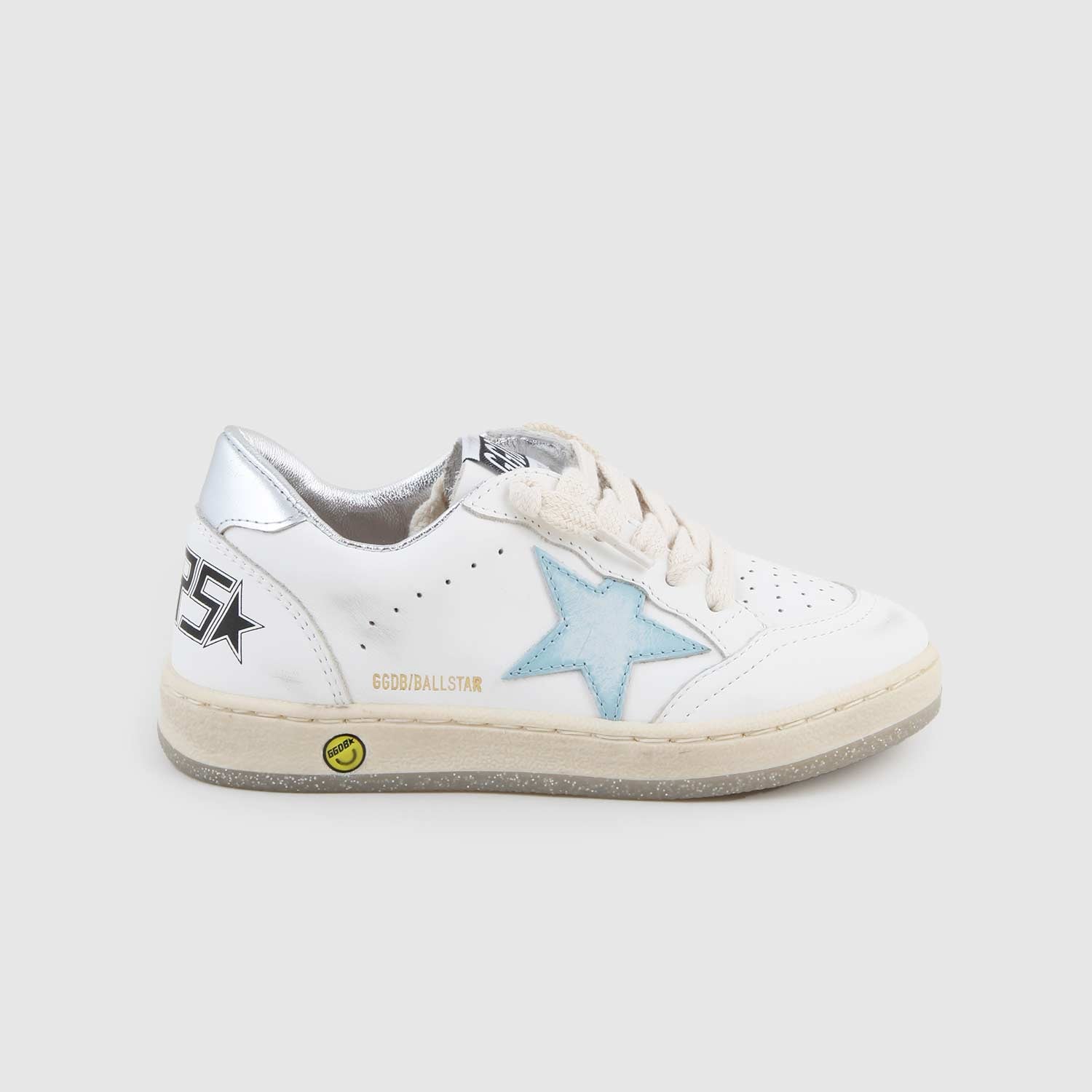 Sneaker Ball Star bianca, celeste e beige bambina - annameglio.com abbigliamento moda