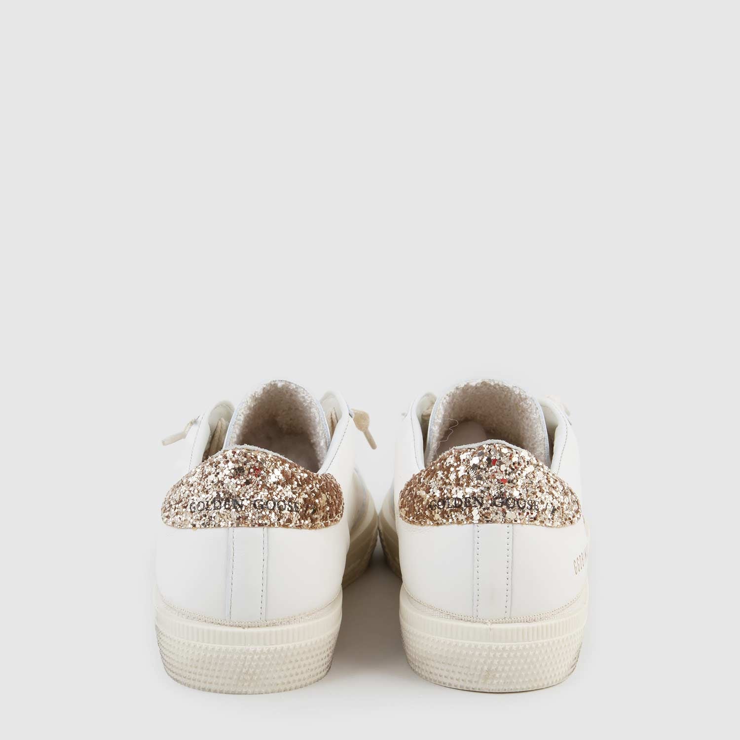 Sneaker beige e glitter oro ragazza - annameglio.com abbigliamento moda