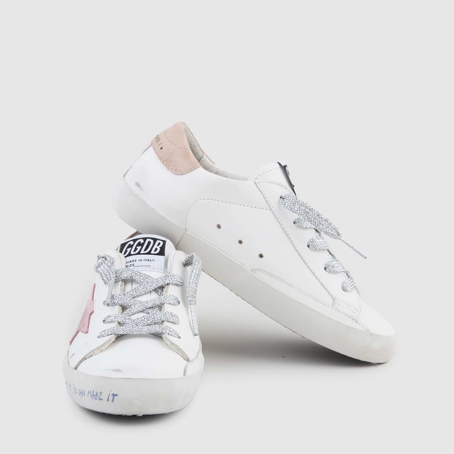 sneaker sstar bianca, argento e rosa ragazza - annameglio.com abbigliamento moda