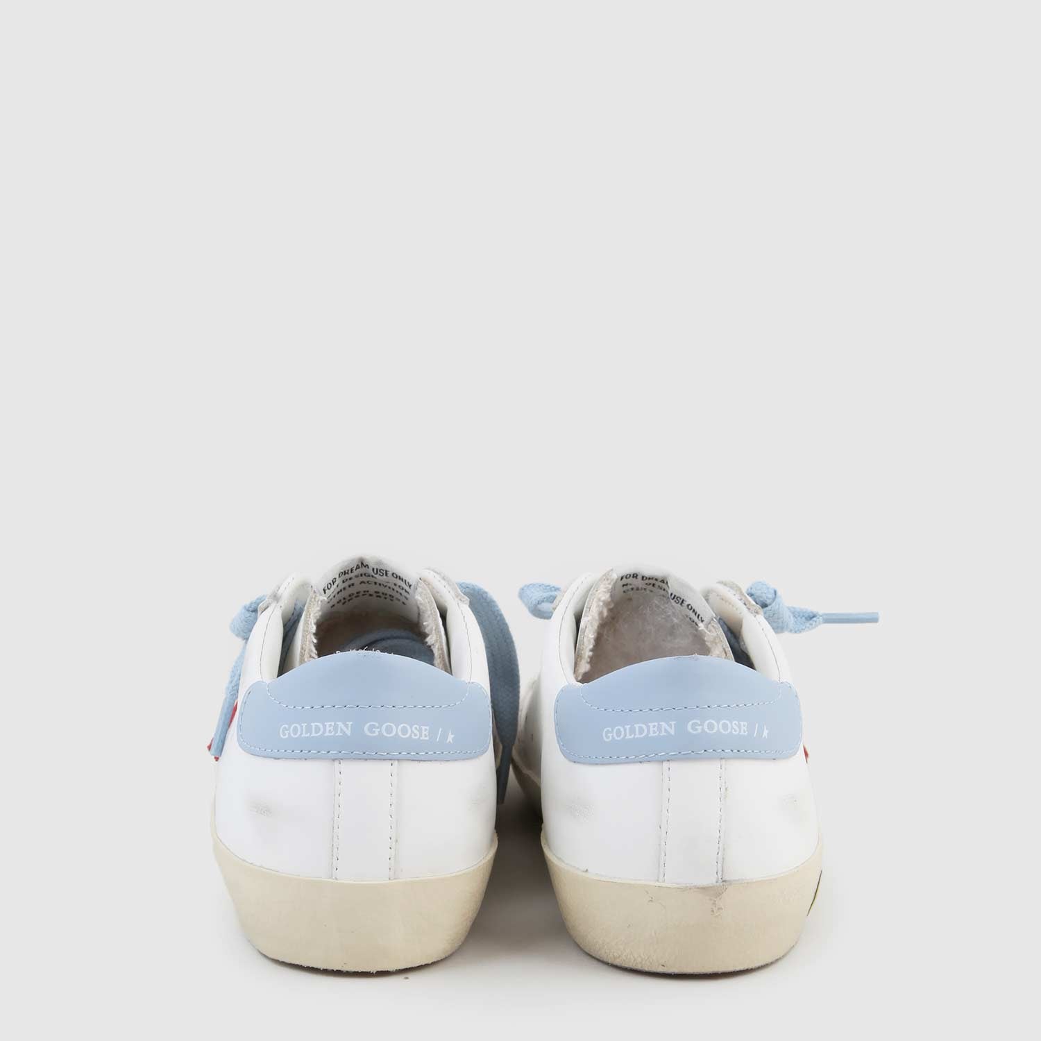 sneaker super star bianca, rossa e celeste ragazzo - annameglio.com abbigliamento moda