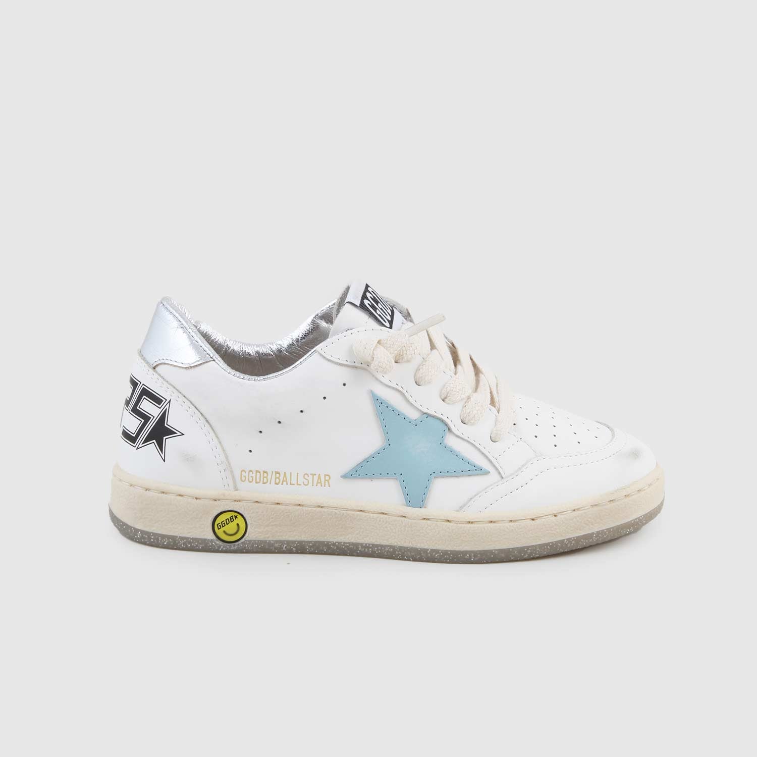 sneaker ballstar celeste, argento e beige - annameglio.com abbigliamento moda