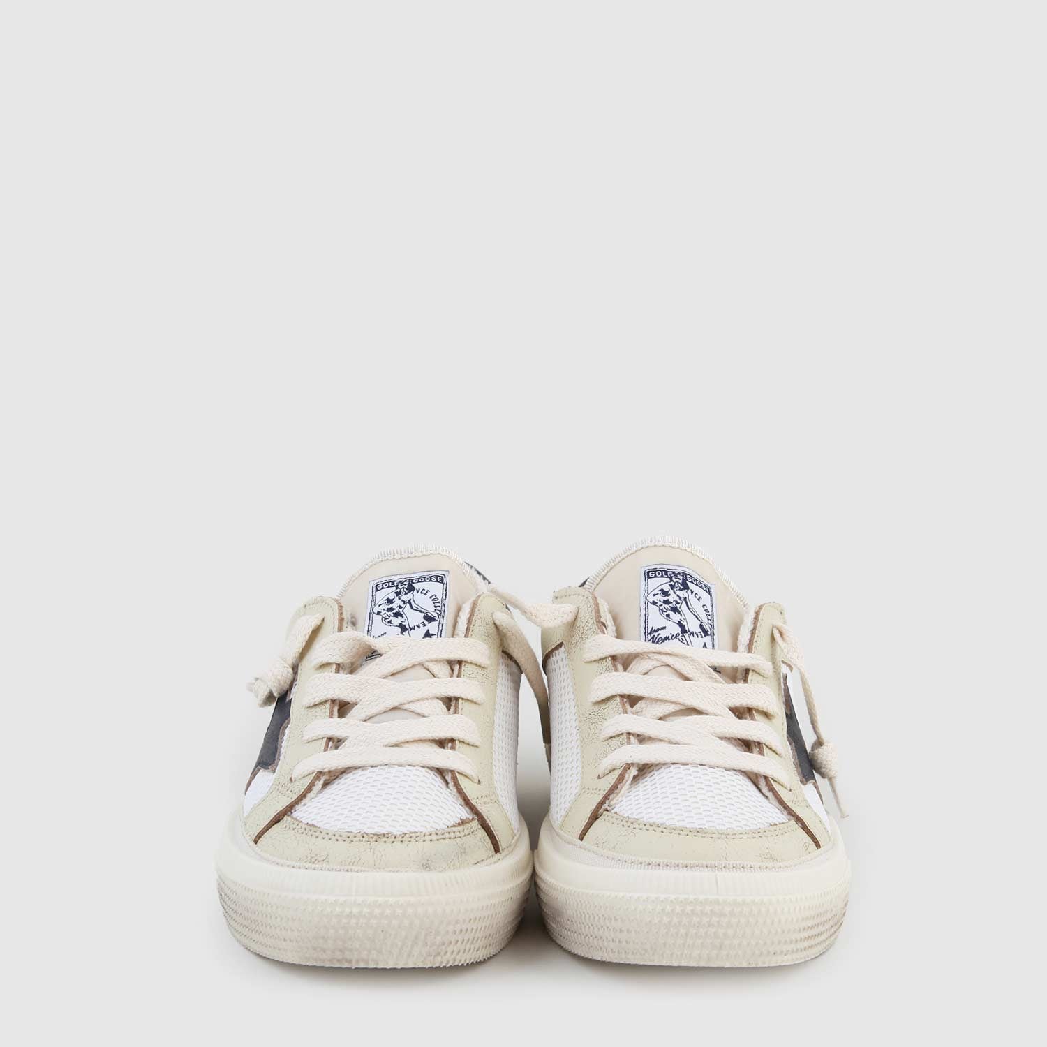 sneaker may bianca, blu e beige ragazzo - annameglio.com abbigliamento moda