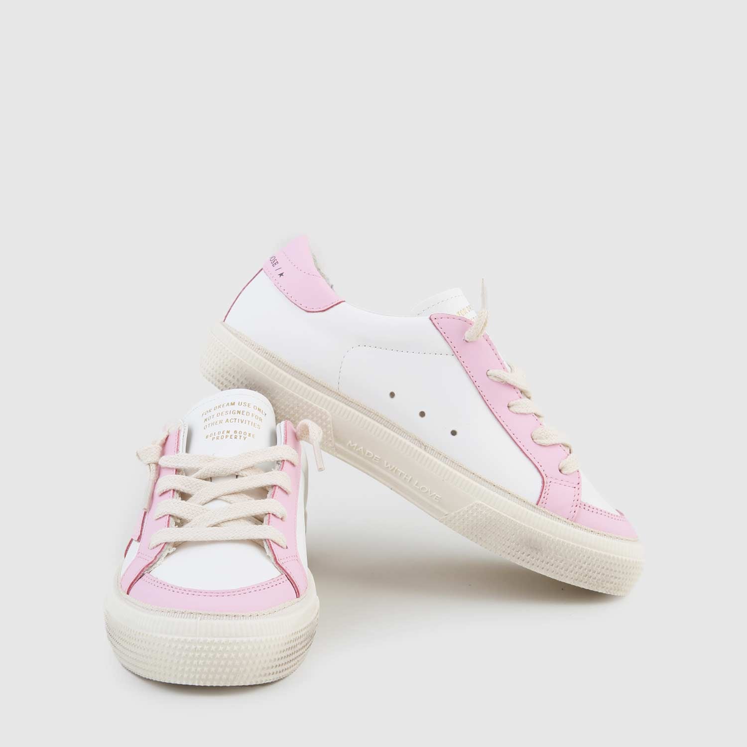 sneaker may bianca, rosa e beige ragazza - annameglio.com abbigliamento moda
