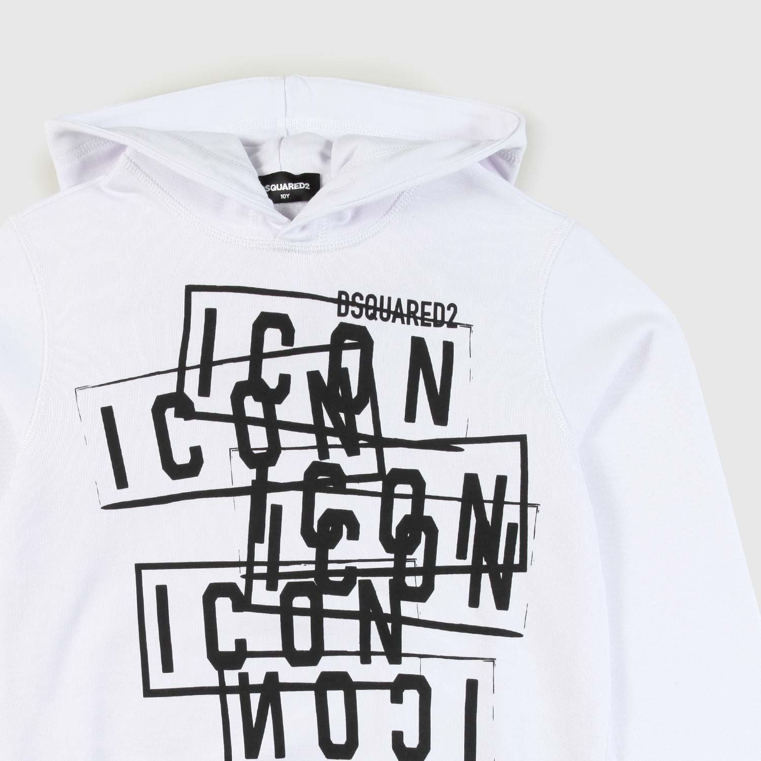 felpa bianca con scritta nera ragazzo - annameglio.com abbigliamento moda