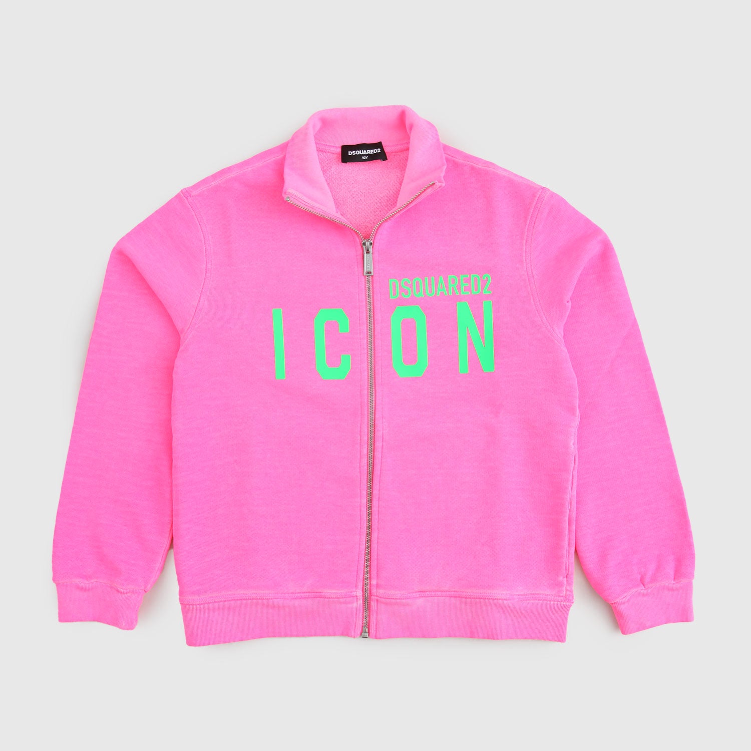 felpa con zip rosa fluo - annameglio.com abbigliamento moda