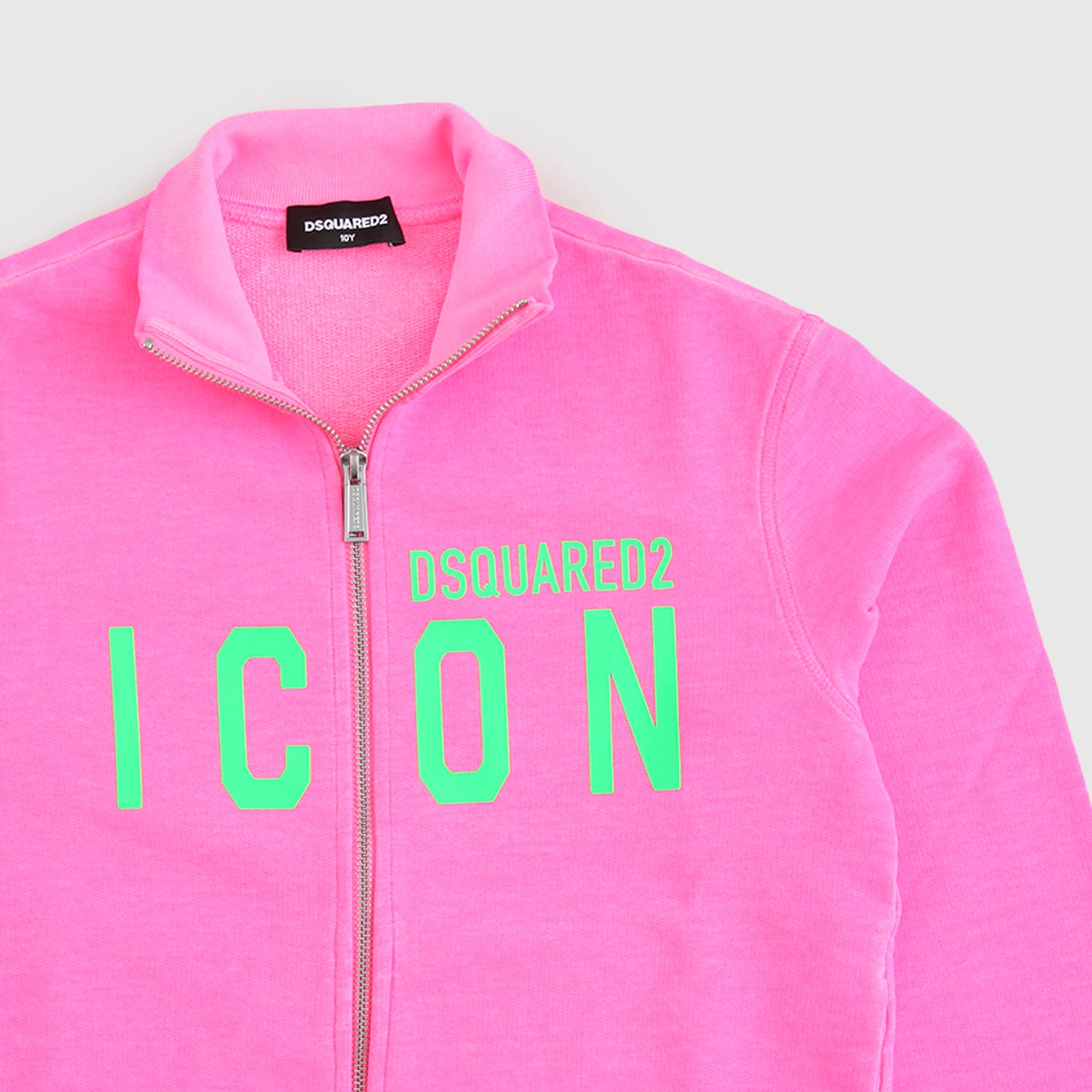 felpa con zip rosa fluo - annameglio.com abbigliamento moda