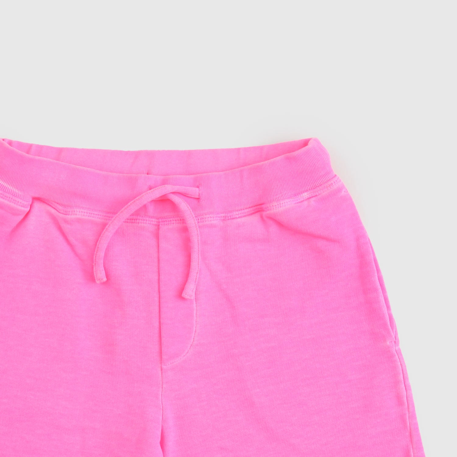 pantaloncino rosa fluo con scritta verde - annameglio.com abbigliamento moda