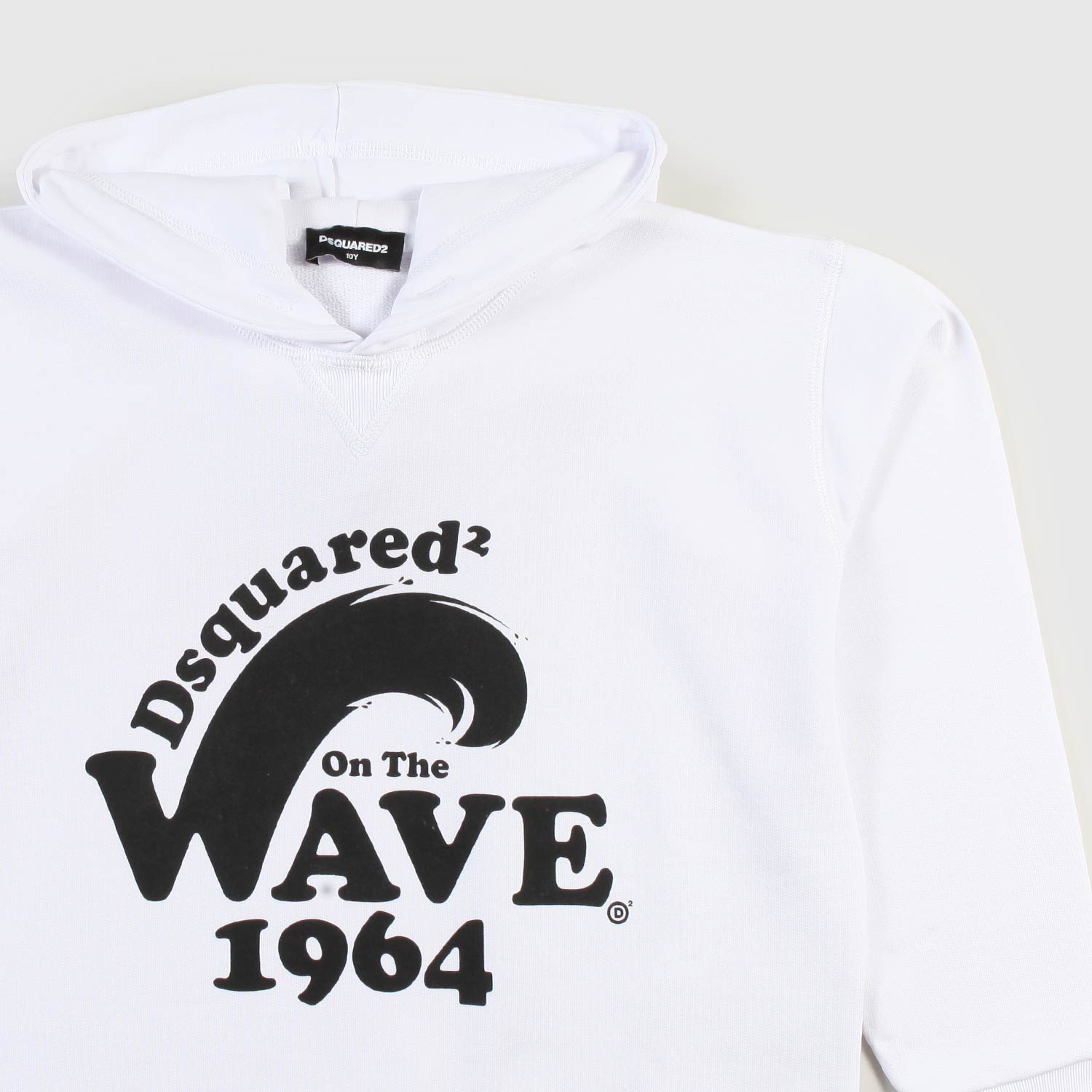 Felpa bianca con cappuccio ragazzo - annameglio.com abbigliamento moda