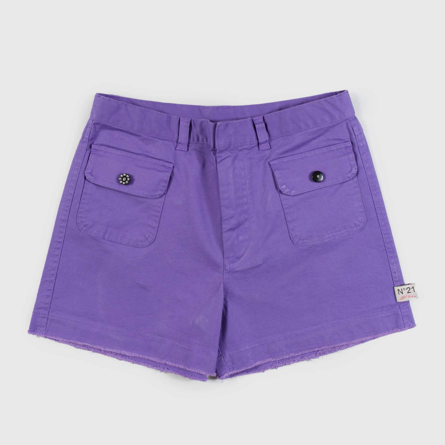 pantaloncino in denim viola ragazza - annameglio.com abbigliamento moda