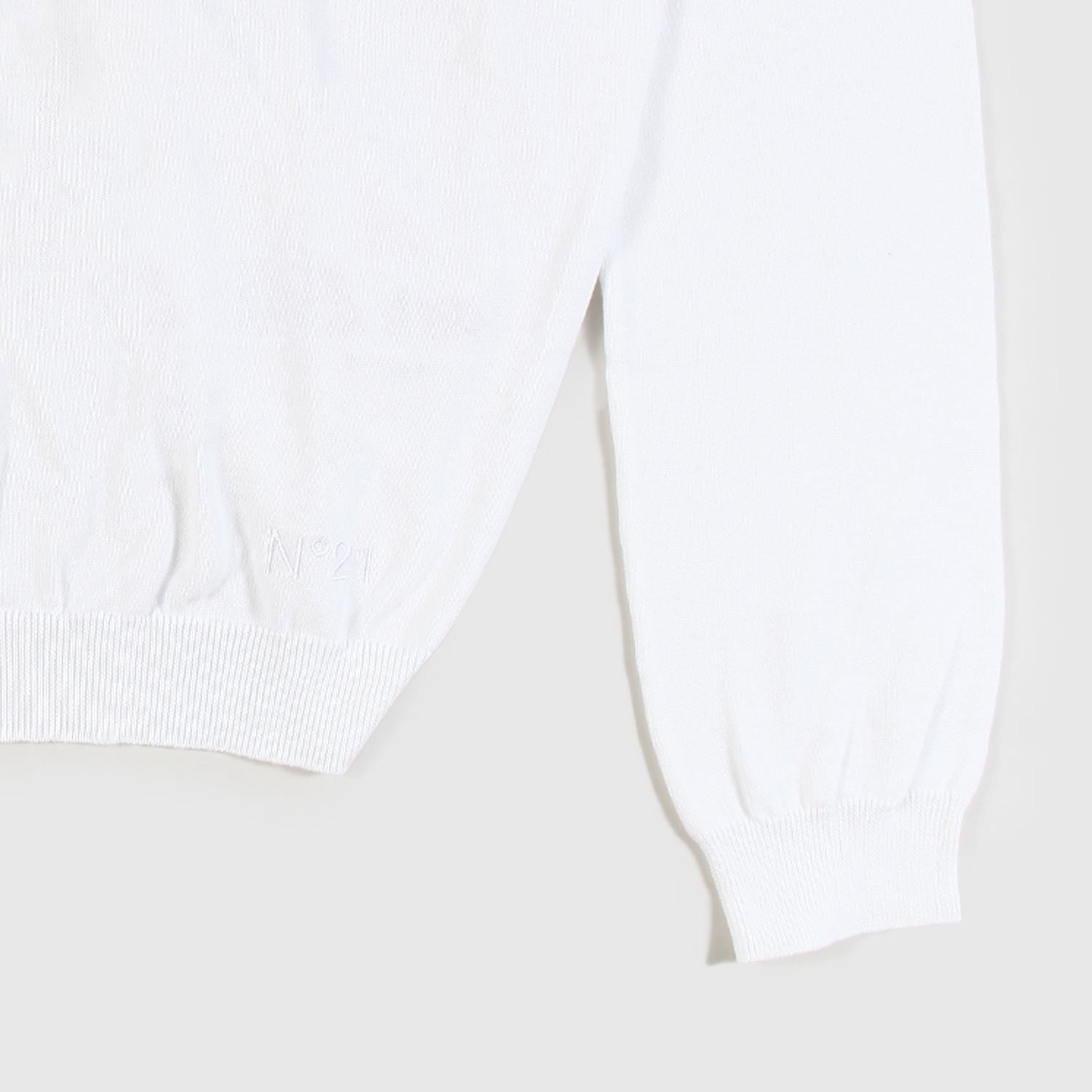 Pullover bianco con intreccio ragazza - annameglio.com abbigliamento moda