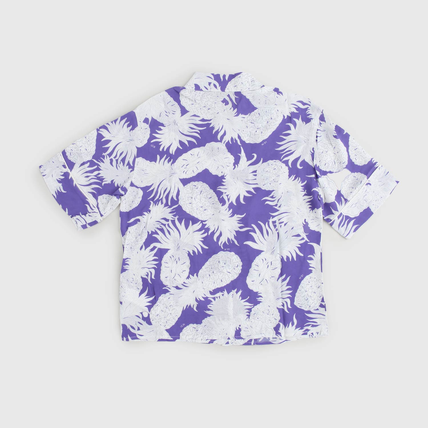 camicia viola stampa all-over - annameglio.com abbigliamento moda