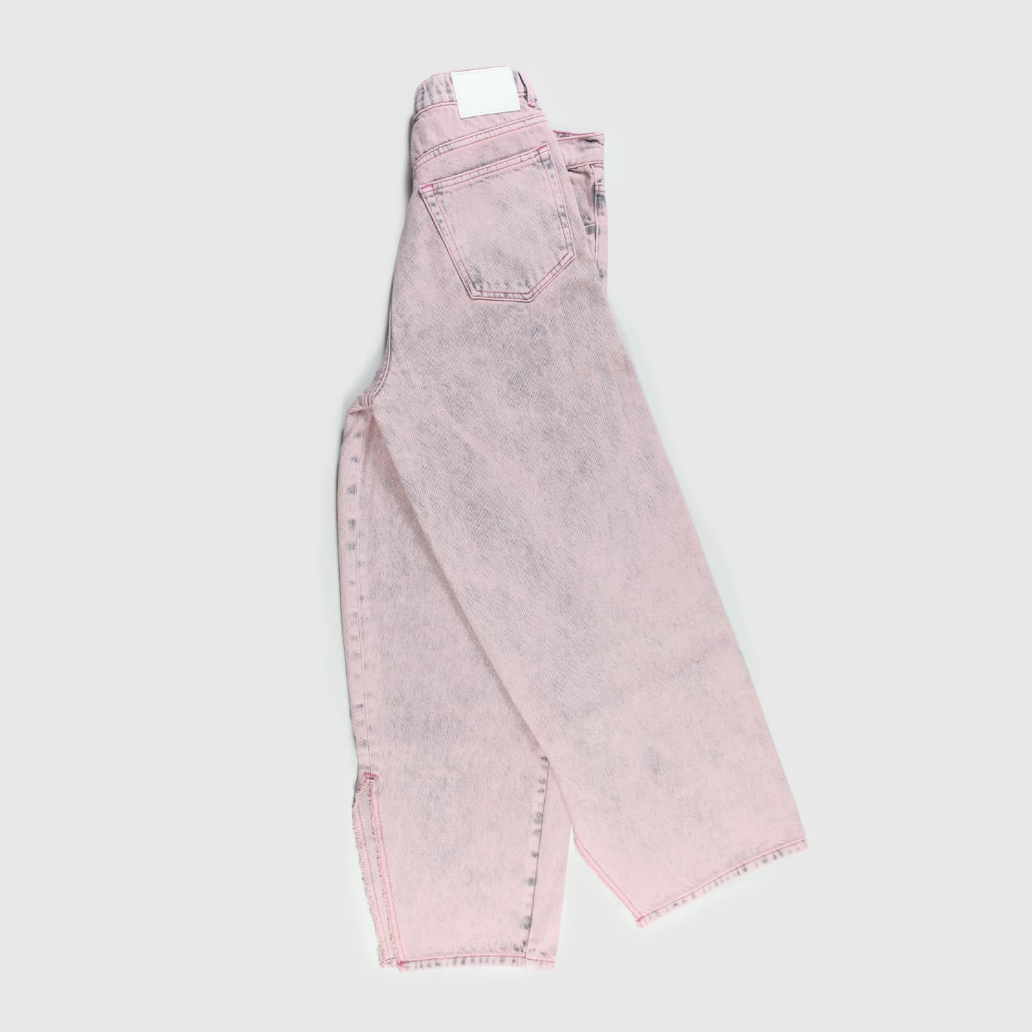 Pantalone jeans rosa con spacchi sul fondo teen - annameglio.com abbigliamento moda