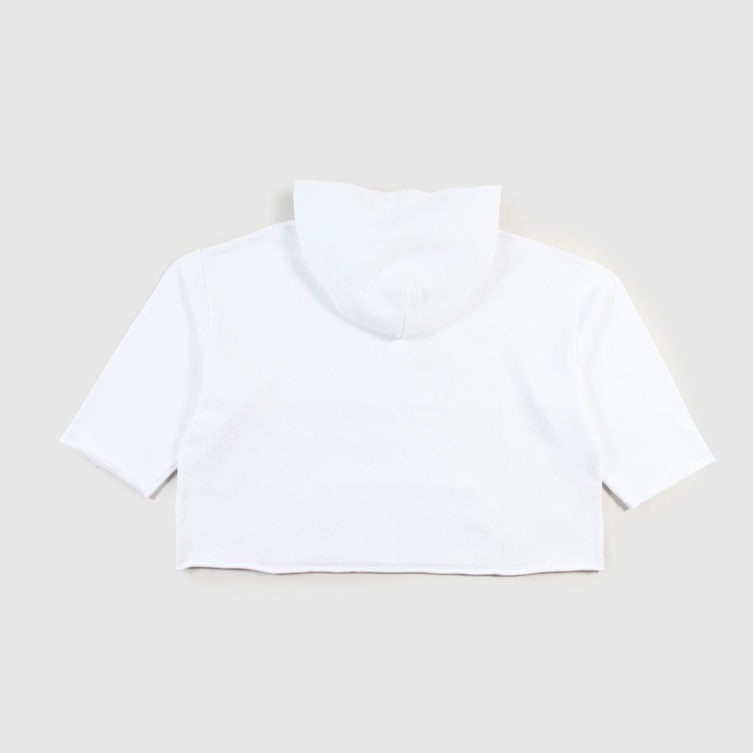 Felpa bianca effetto crop con patch - annameglio.com abbigliamento moda