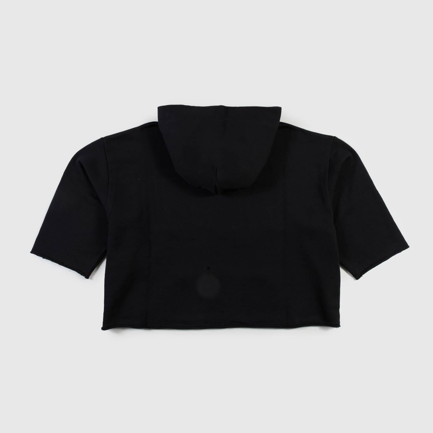 Felpa nera crop con patch ragazza - annameglio.com abbigliamento moda