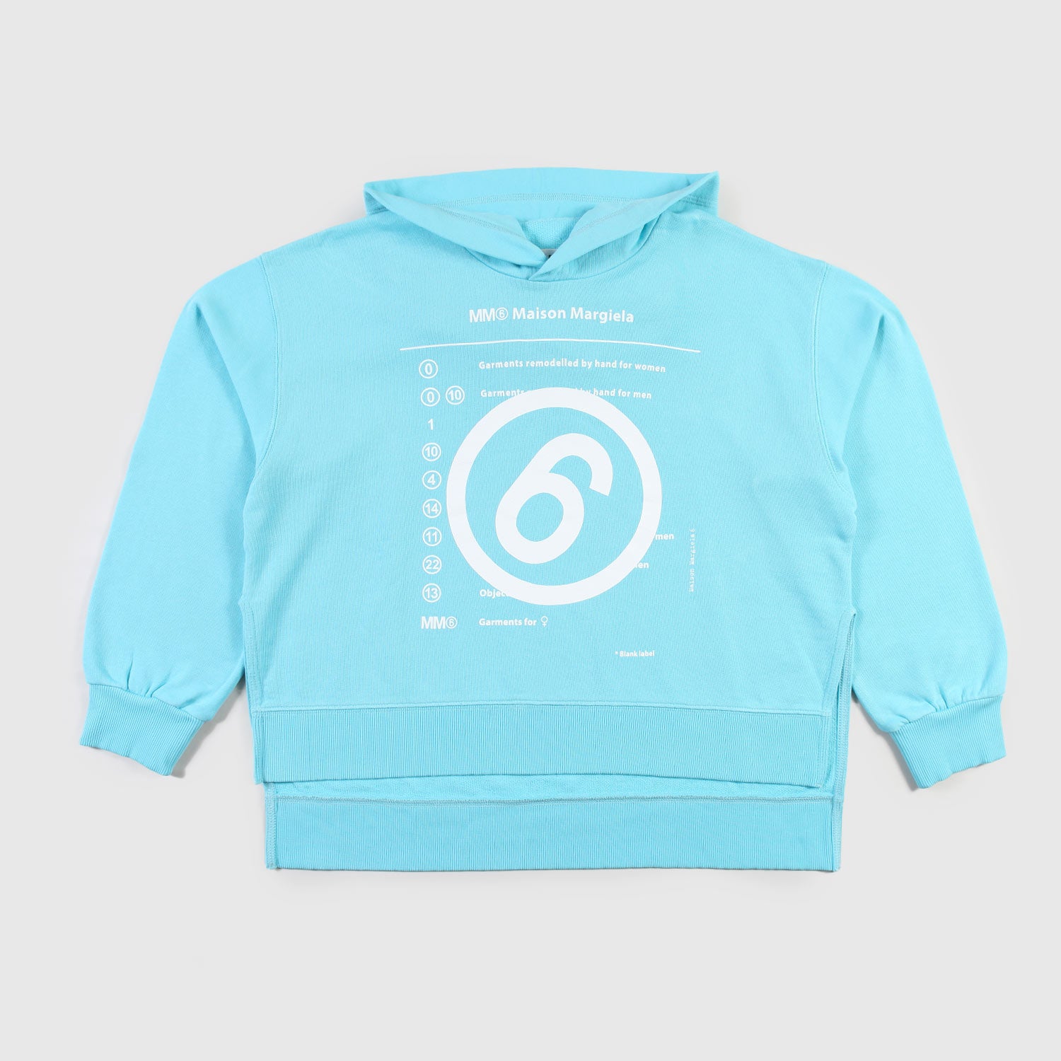 Felpa celeste con irregolarità ragazza - annameglio.com abbigliamento moda