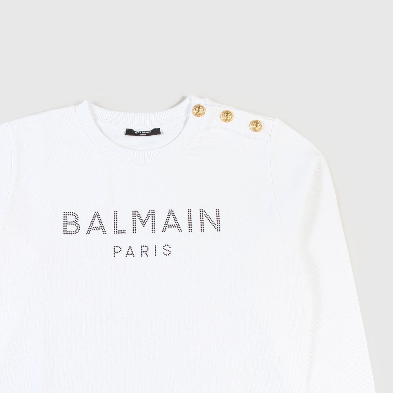 Felpa bianca con dettaglio scritta nera ragazza - annameglio.com abbigliamento moda