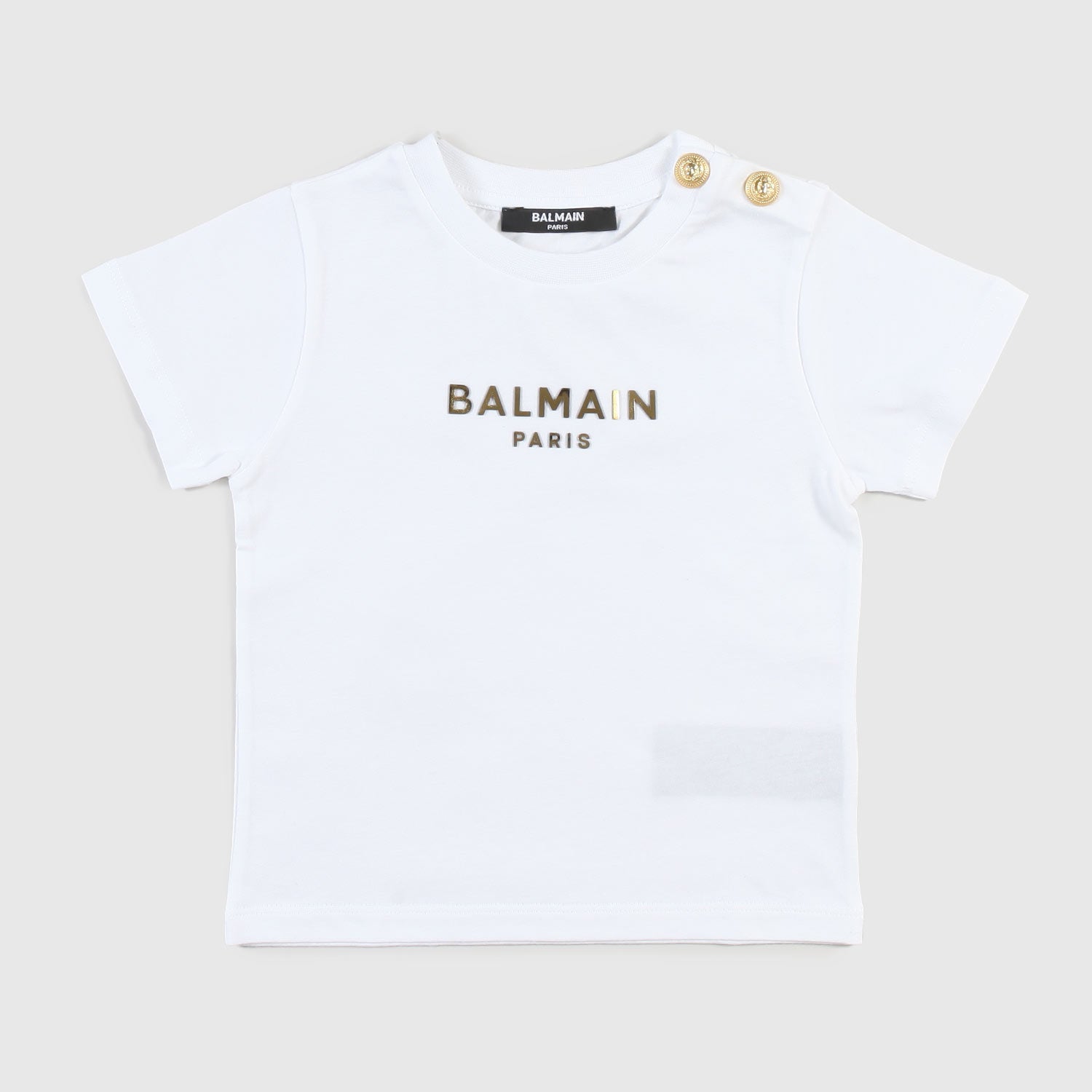T-shirt bianca con dettagli dorati bambina - annameglio.com abbigliamento moda