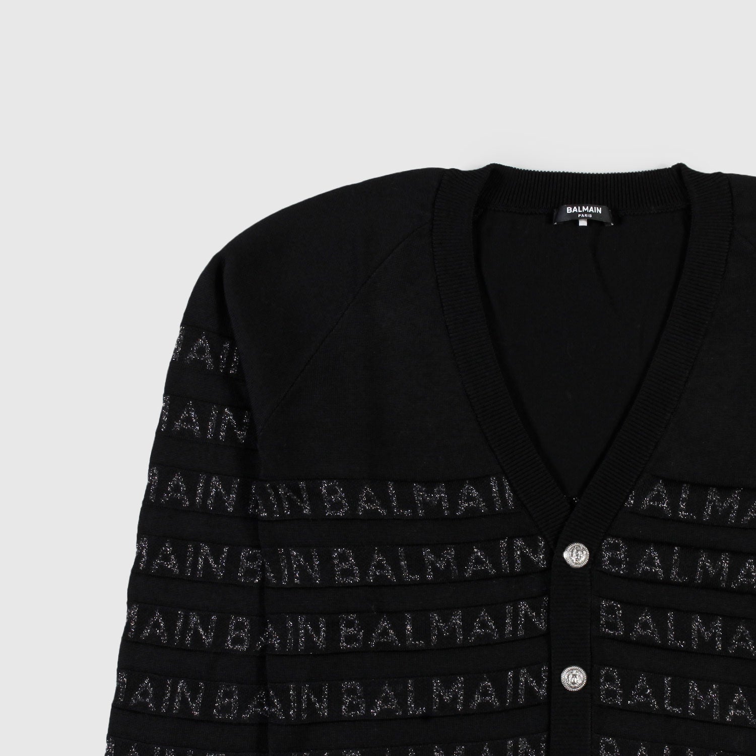 Cardigan nero con dettagli argento ragazza - annameglio.com abbigliamento moda