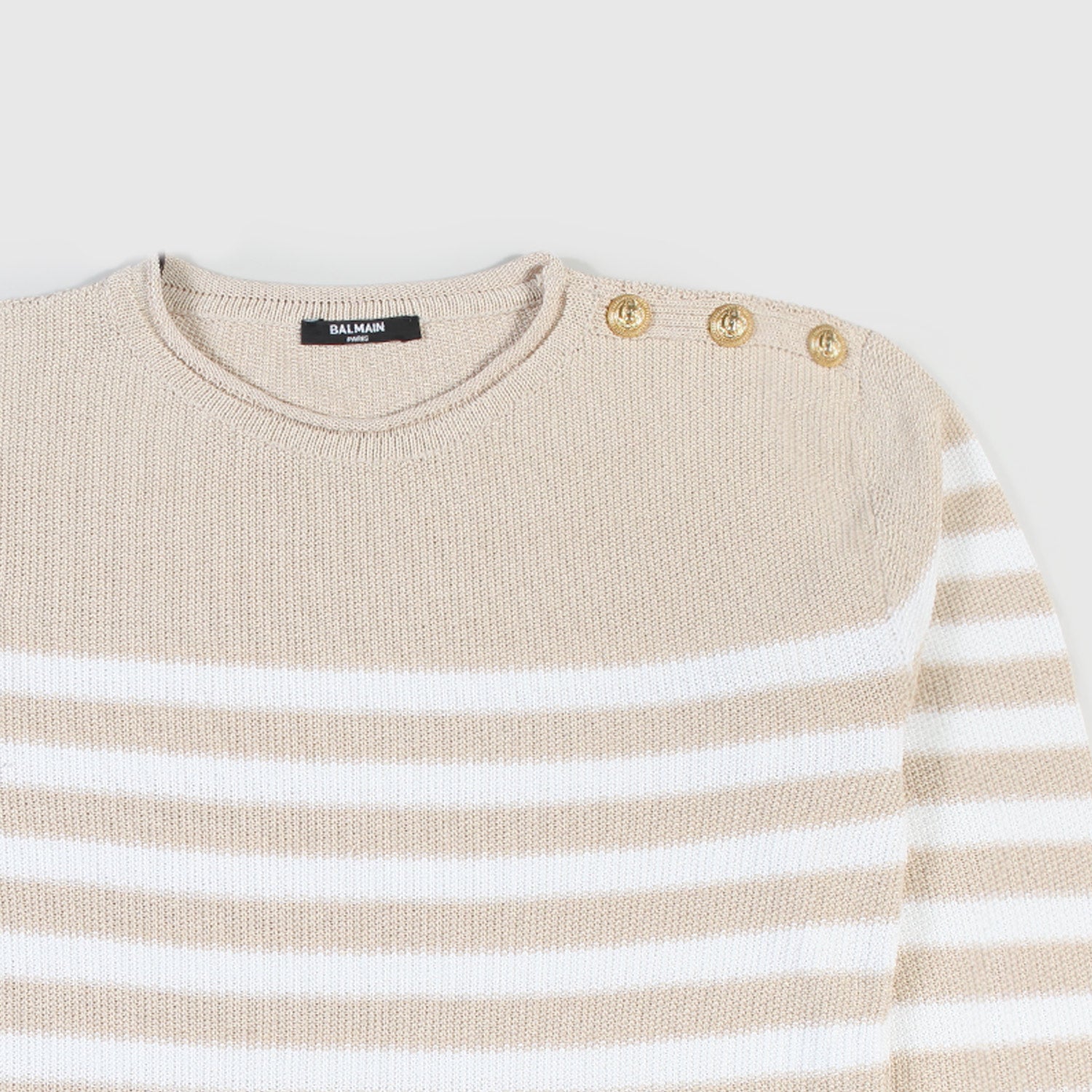 Maglia con strisce beige e bianche ragazza - annameglio.com abbigliamento moda