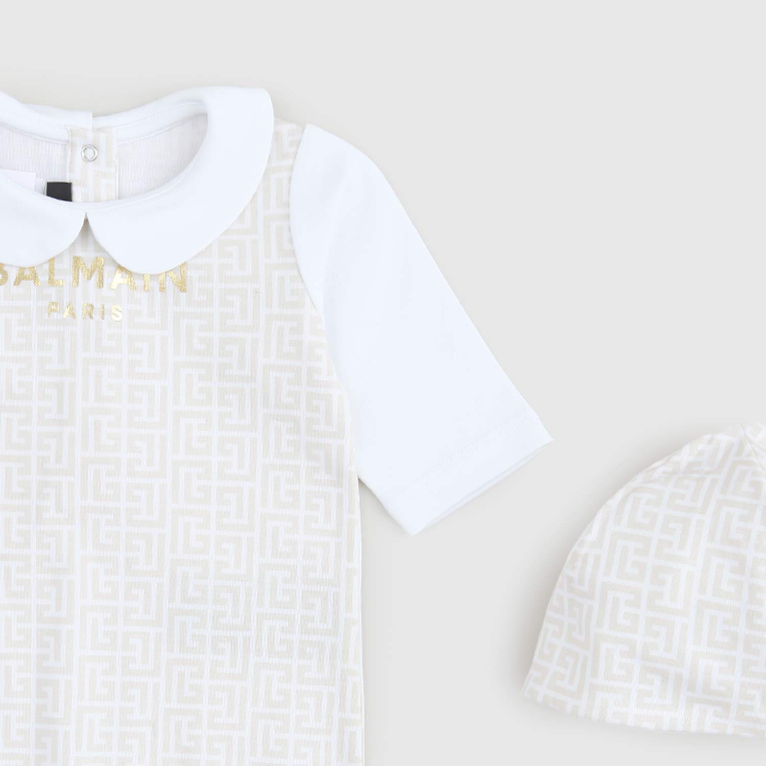 set body cappellino beige bianco neonato - annameglio.com abbigliamento moda