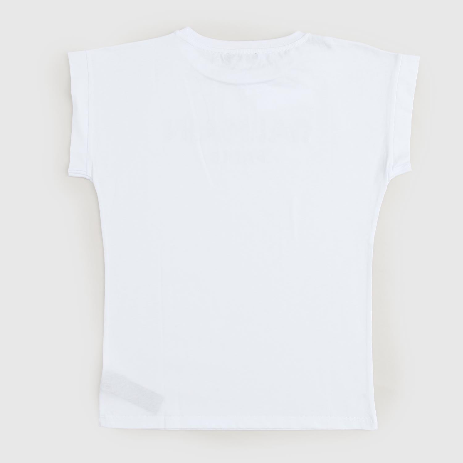 t-shirt bianca scritta oro oversize ragazza - annameglio.com abbigliamento moda