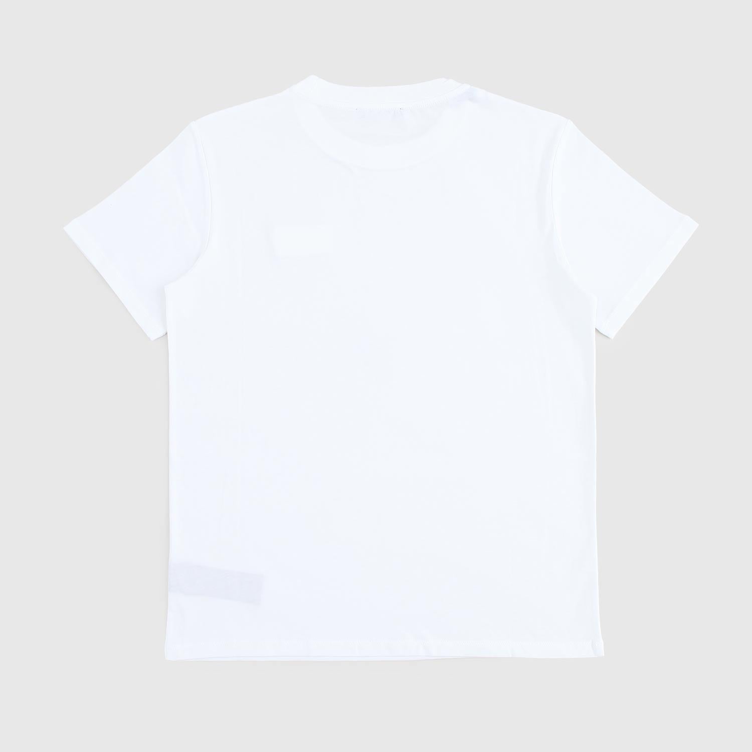 t-shirt bianca con patch ragazzo - annameglio.com abbigliamento moda
