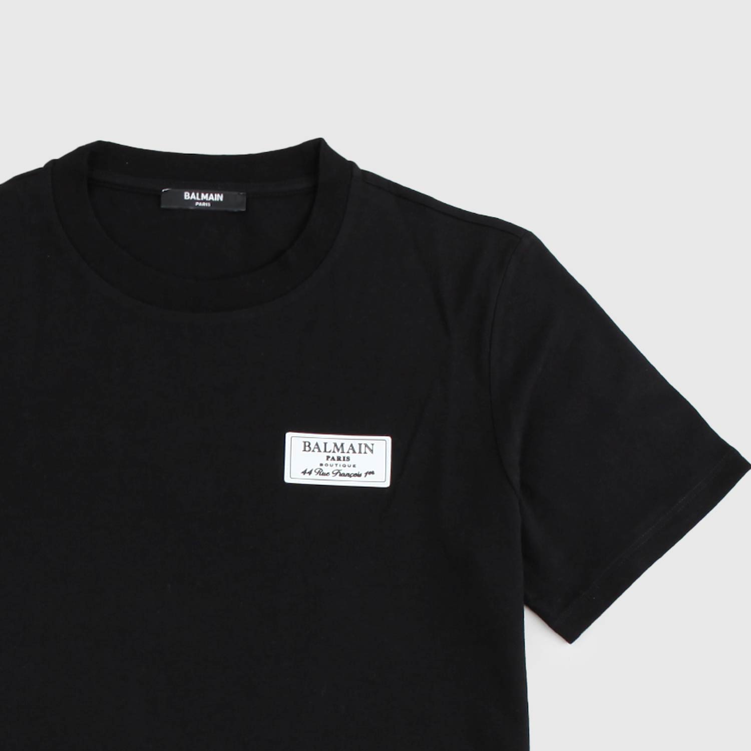 t-shirt nera ragazzo con patch - annameglio.com abbigliamento moda