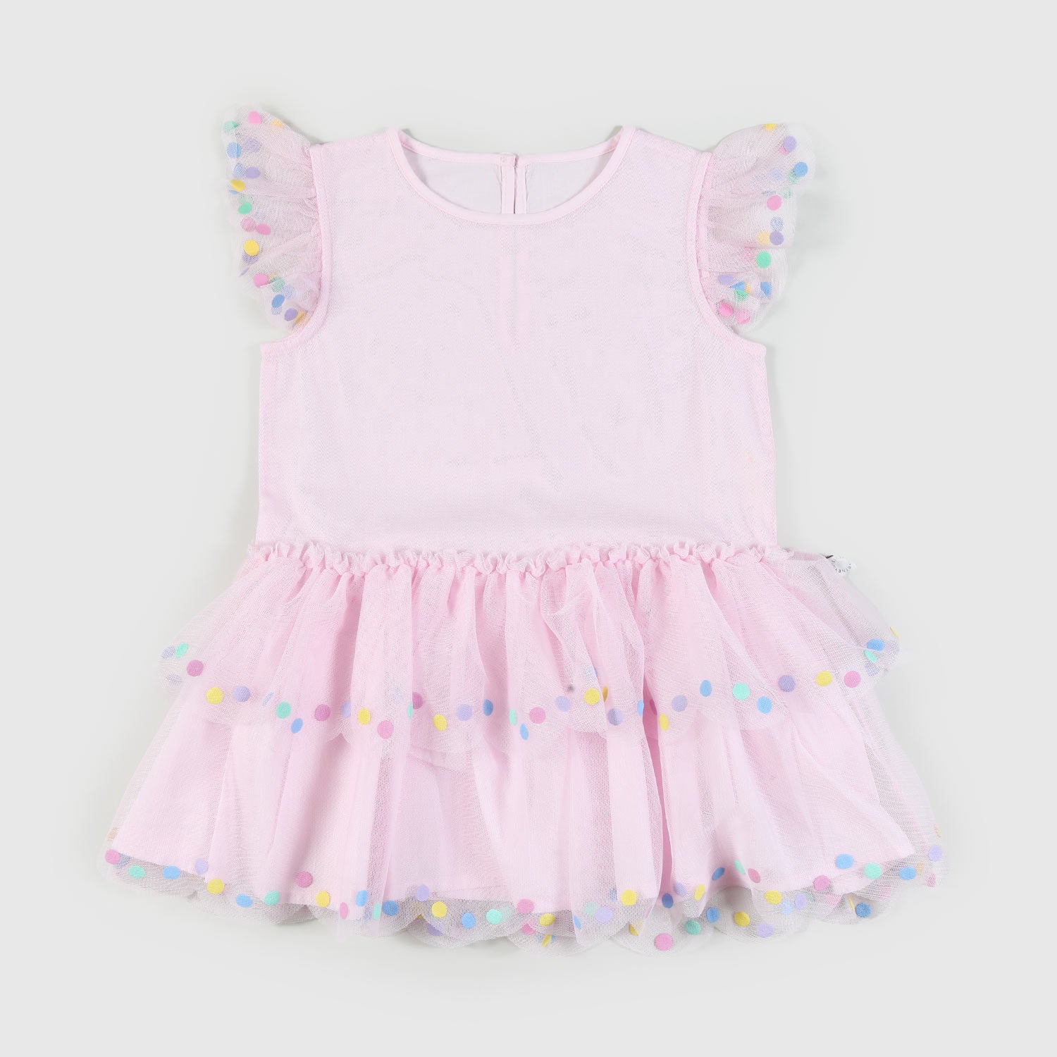 Abito rosa glicine con volant neonata - annameglio.com abbigliamento moda