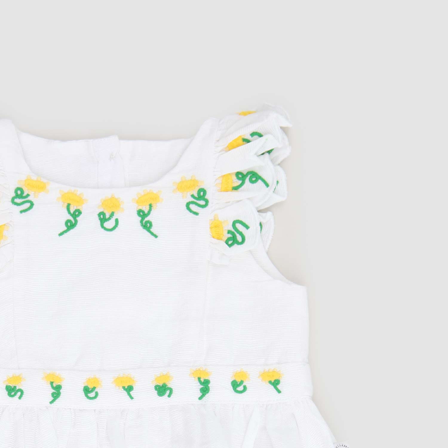 vestito bianco con fiorellini neonata - annameglio.com abbigliamento moda