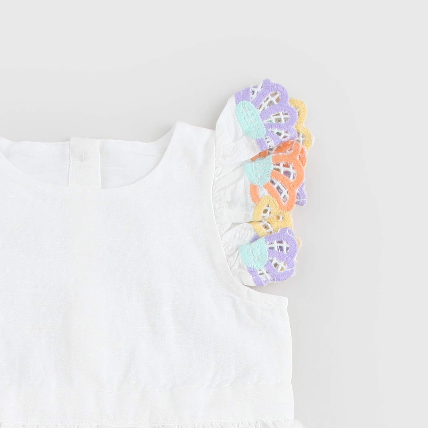 vestito bianco con fiori neonata - annameglio.com abbigliamento moda