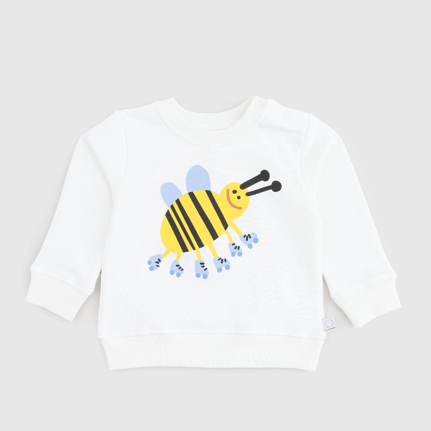 felpa bianca con ape neonato - annameglio.com abbigliamento moda