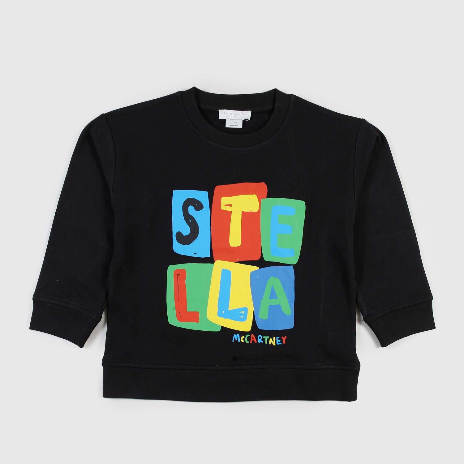 felpa nera con blocchi colorati ragazzo - annameglio.com abbigliamento moda