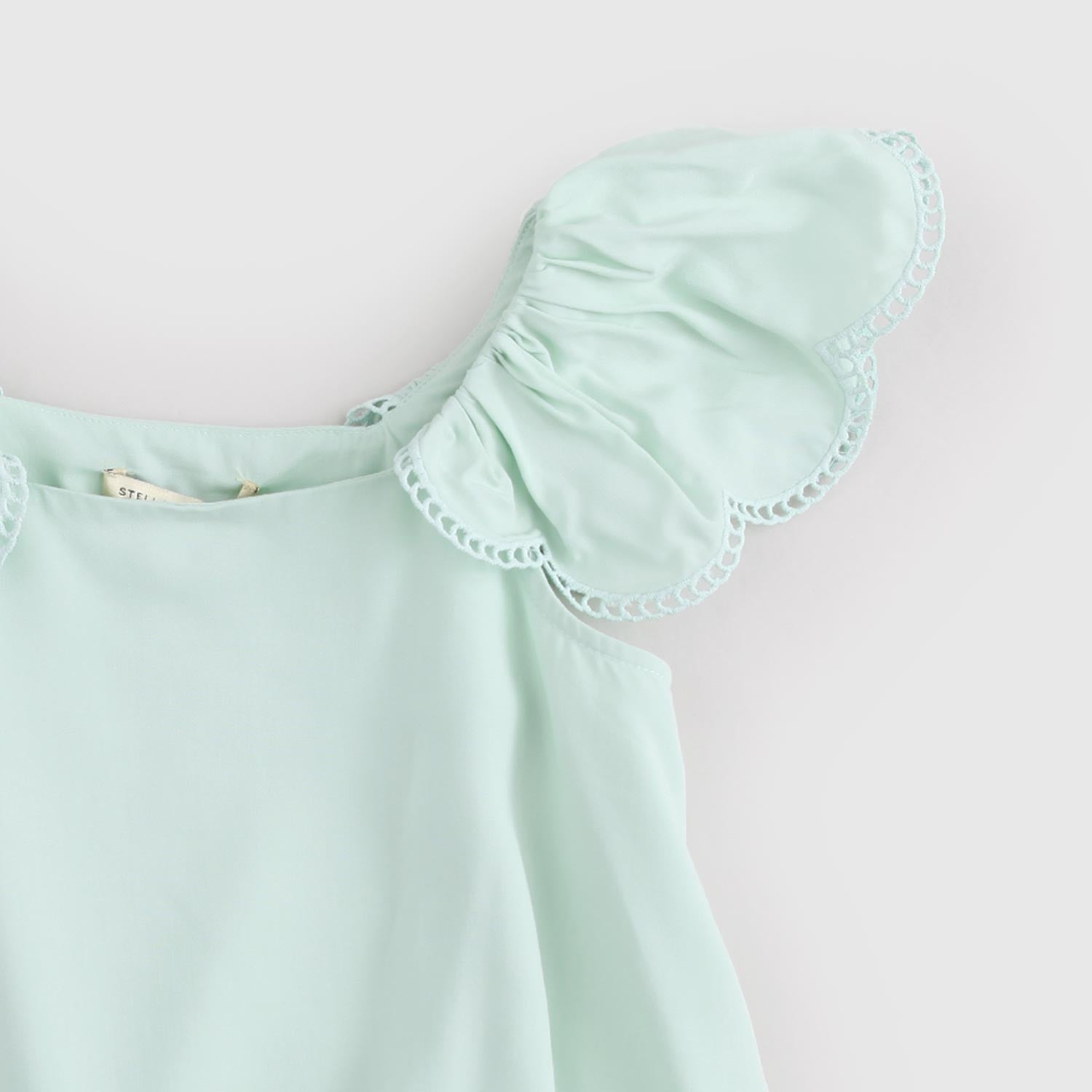 Top Verde Menta con Volant per ragazza - annameglio.com abbigliamento moda