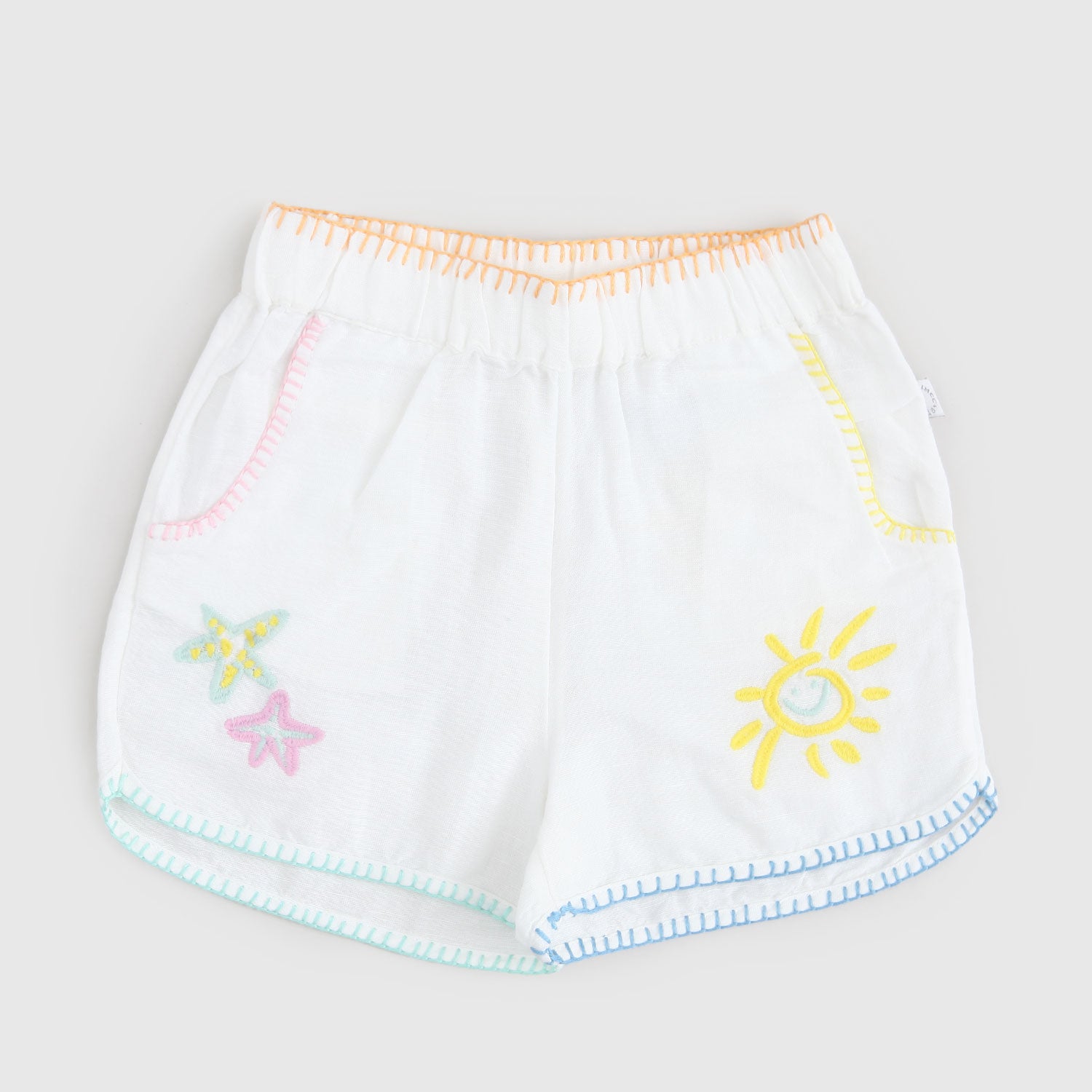 pantaloncino bianco colori neonata - annameglio.com abbigliamento moda