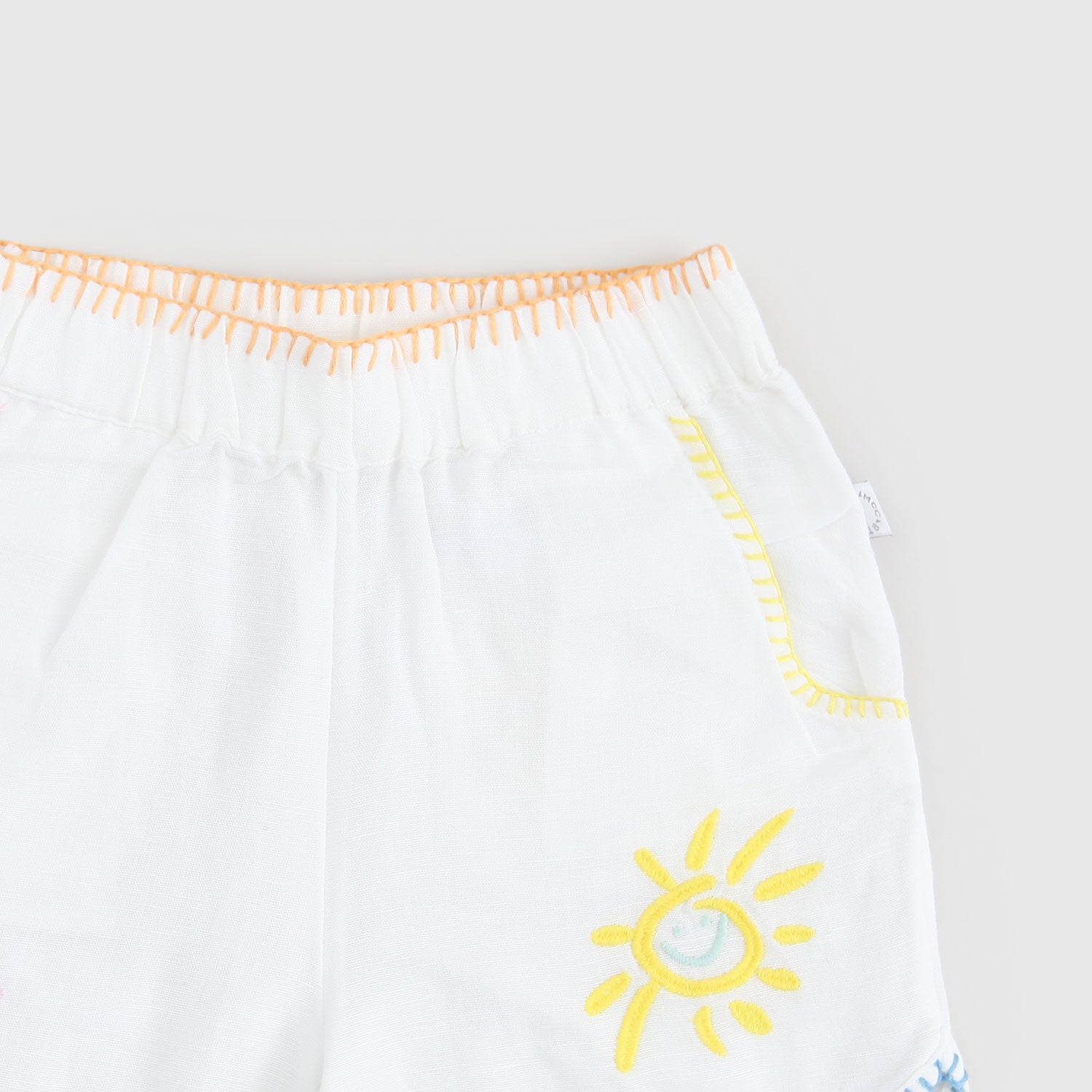 pantaloncino bianco colori neonata - annameglio.com abbigliamento moda